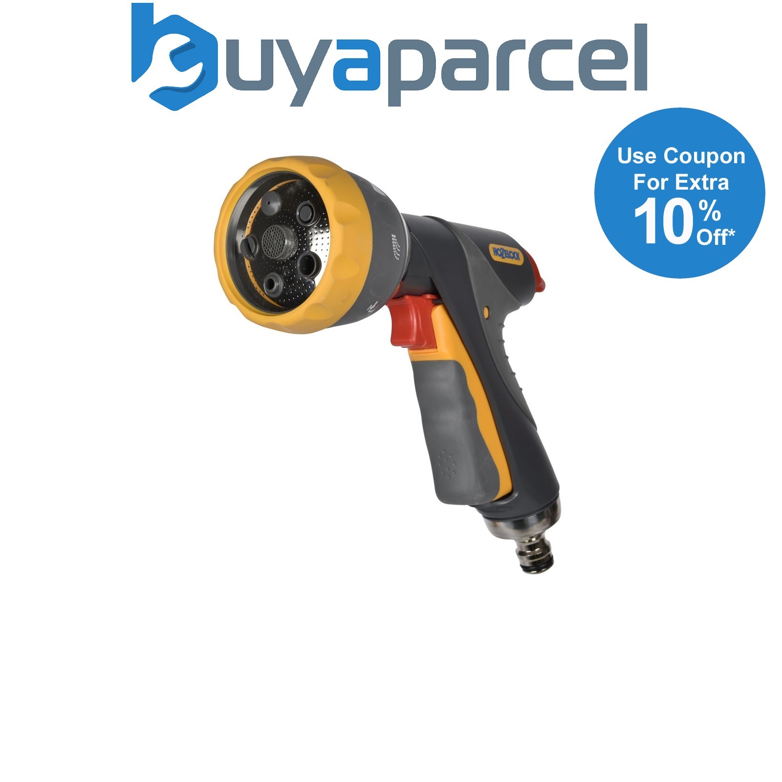 Hozelock 2694 Multi Spray Pro Garden Hose Watering Cleaning Gun Metal 7 Sprays