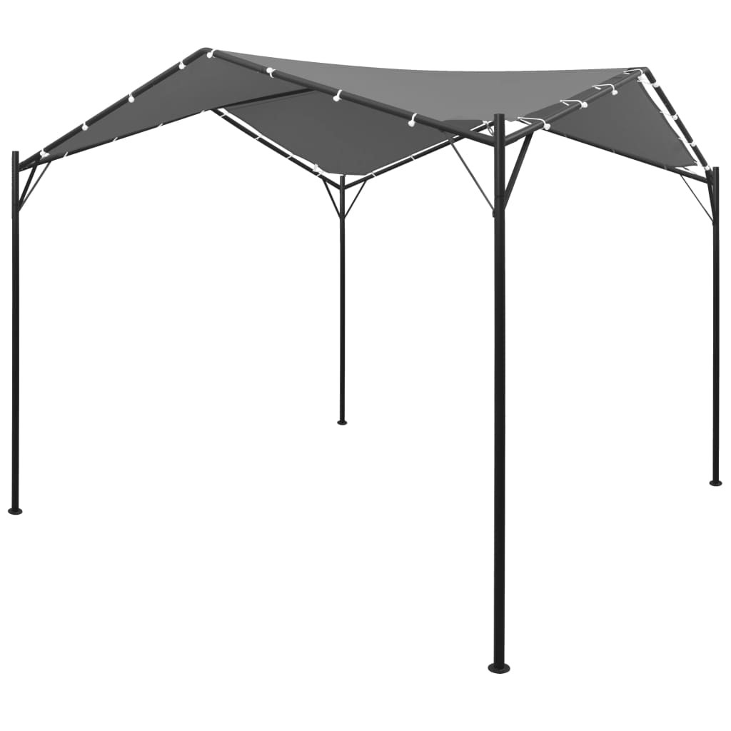 Gazebo 4x4m Anthracite Outdoor Garden Pavilion Canopy Shelter Tent vidaXL