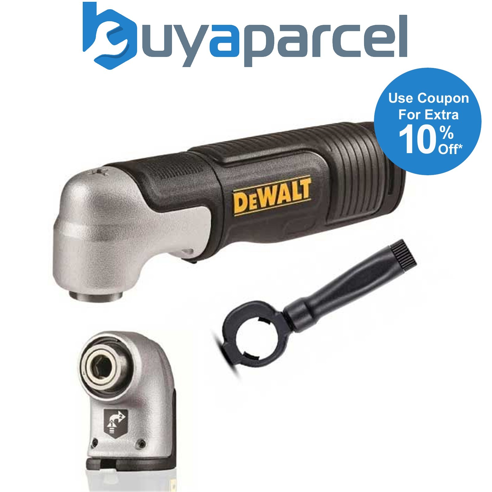 Dewalt DT20500 Impact Driver Right Angle Drill Attachment 1/4" Hex 43Nm Torque