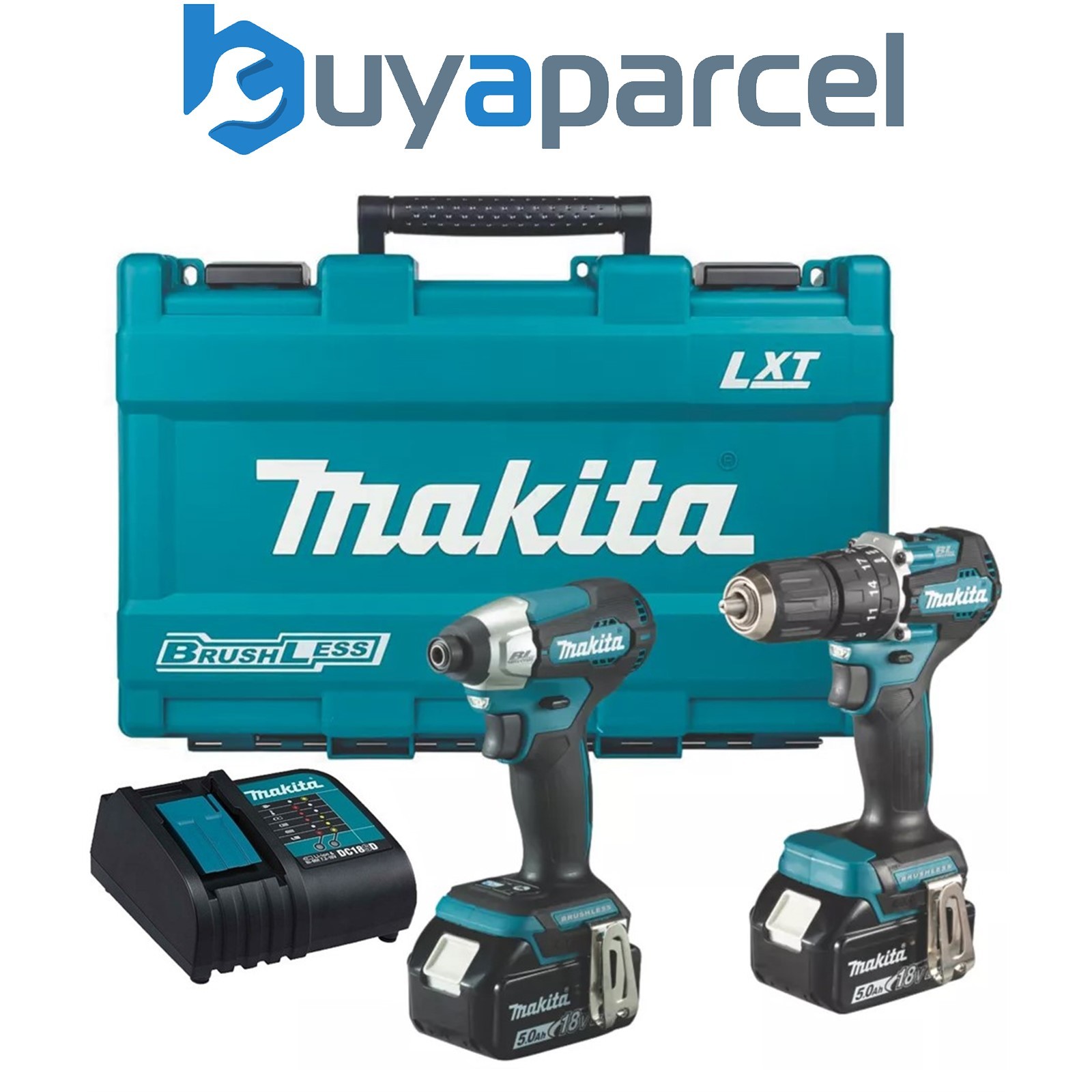 Makita 18v DLX2414ST Brushless Kit DHP487 Hammer Drill DTD157 Impact Driver 5ah