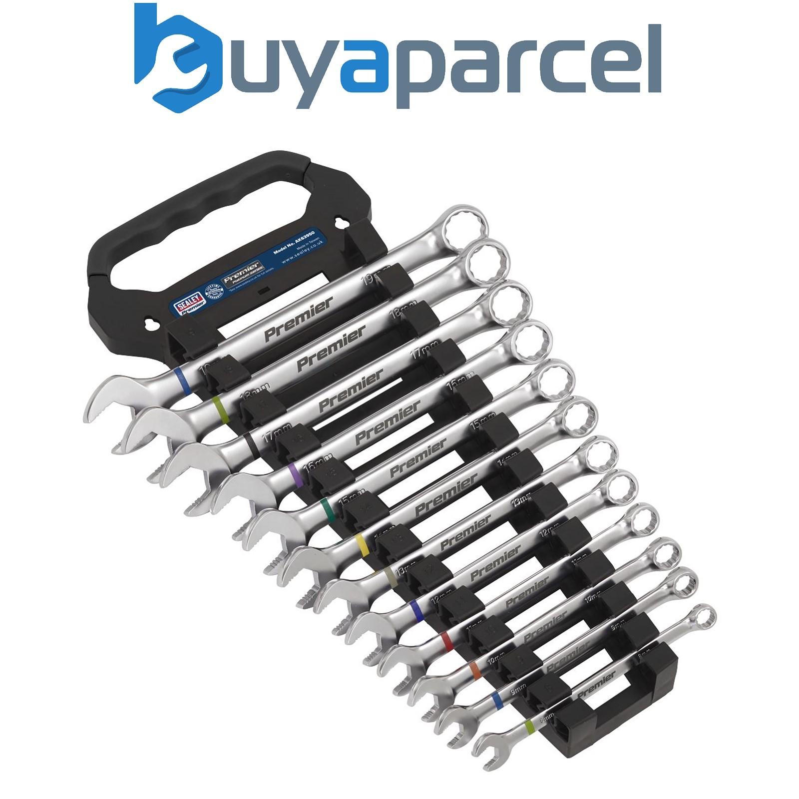 Sealey AK63950 Premier Platinum Anti-Slip Combination Spanner Set 12pc