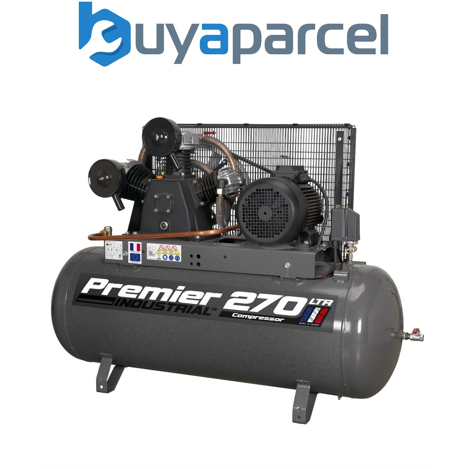 Sealey SAC32775B Premier 270L Belt Drive Air Compressor 7.5hp 3ph