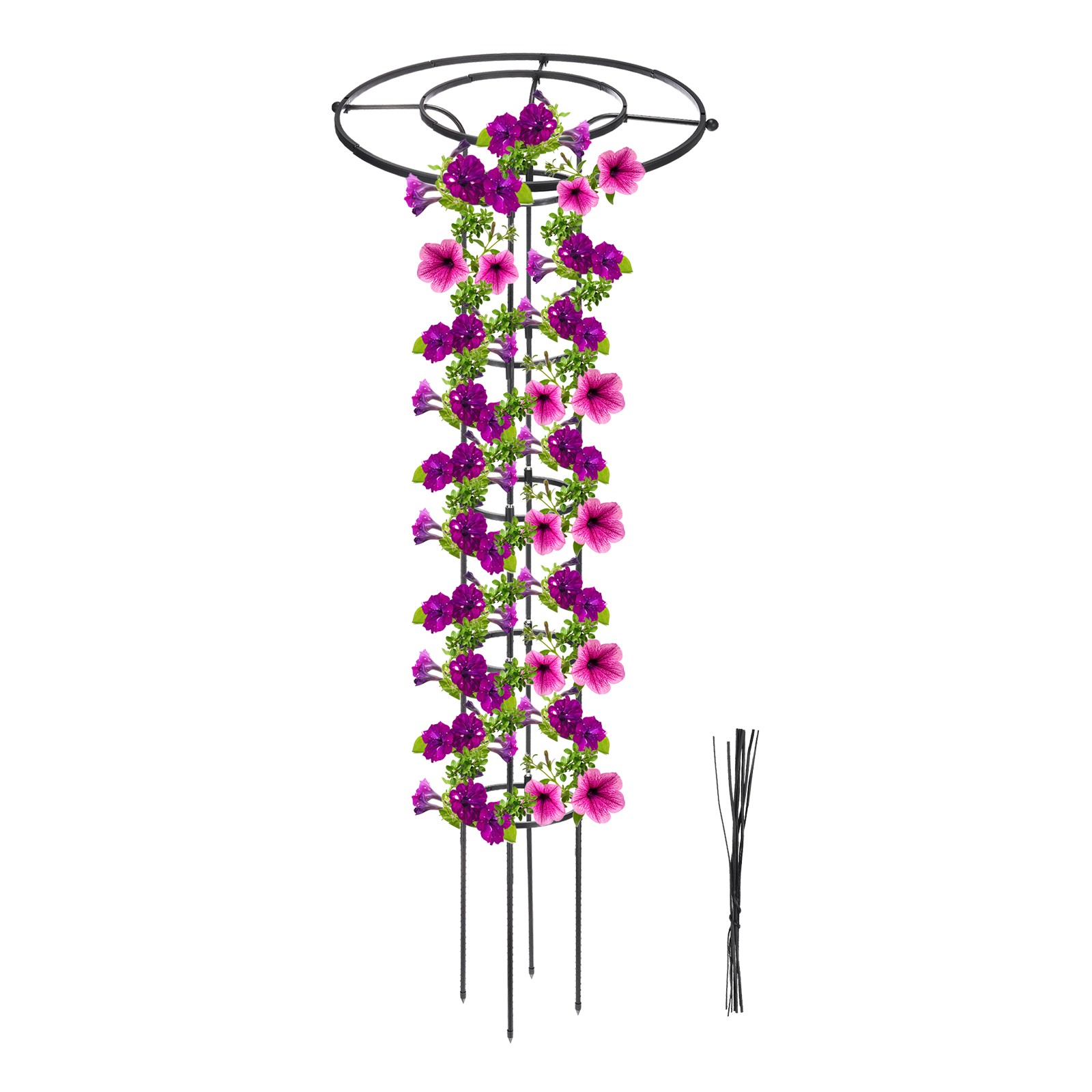 Garden Trellis for Climbing Plants, 180cm Plant Trellis for Vine Vegetable,Black