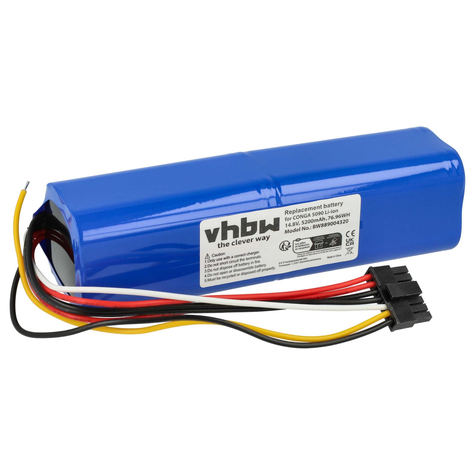 Battery for Cecotec Conga 6090 7090 5090 5490 5200mAh 14.8V