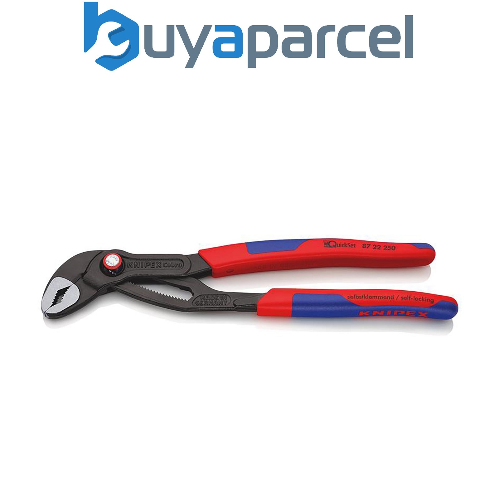 Draper 53953 KNIPEX 87 22 250 SB Cobra QuickSet High-Tech Water Pump Pliers, 250