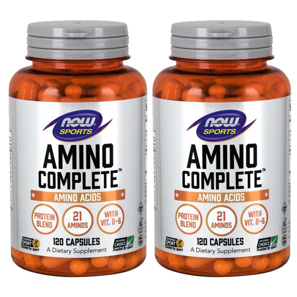 Now Foods Amino Complete 2X120 L-Tryptophan/L-Arginine/L-Ornithine/L-Glutamine