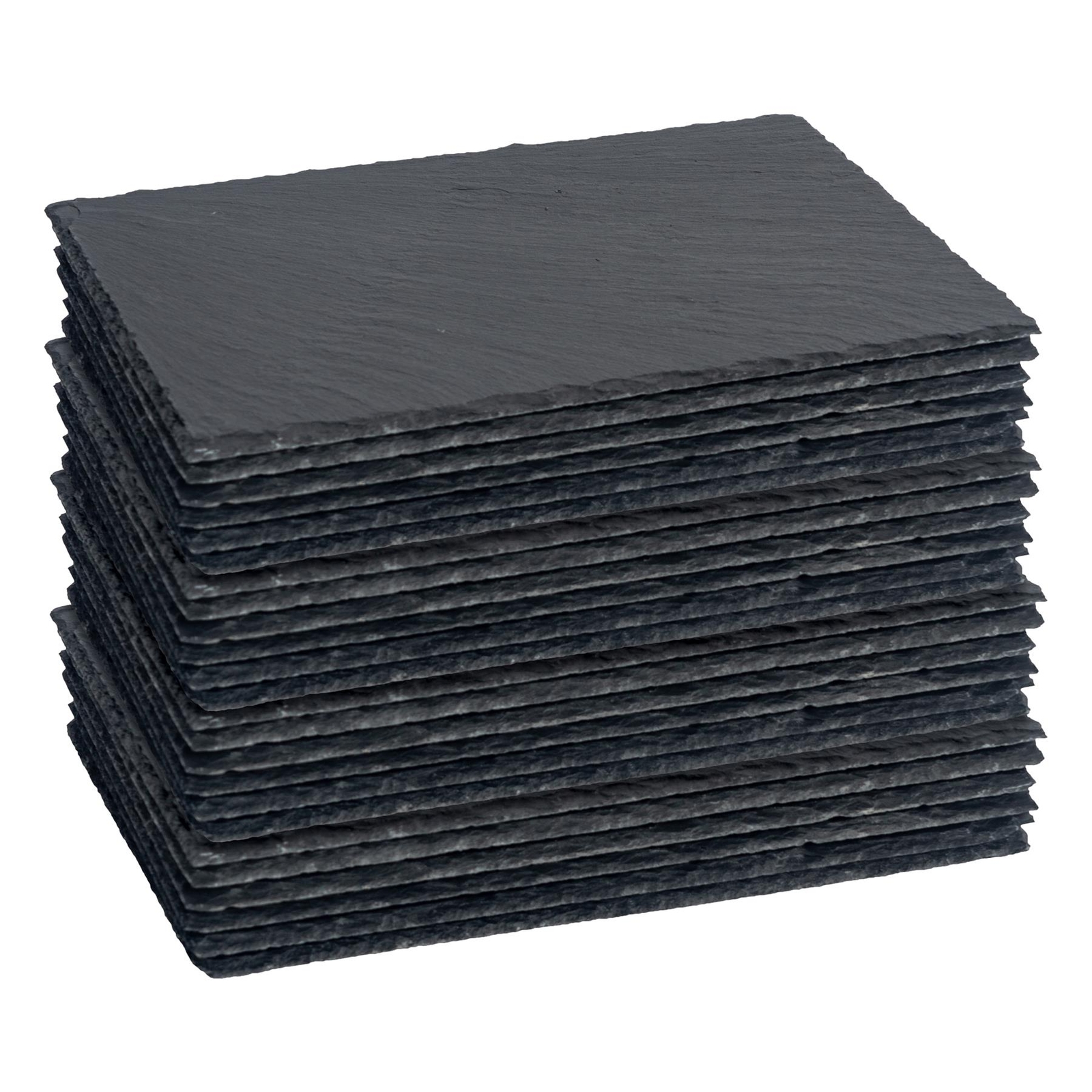 24x Rectangle Slate Placemats 30cm x 20cm Natural Dining Table Place Mats Set