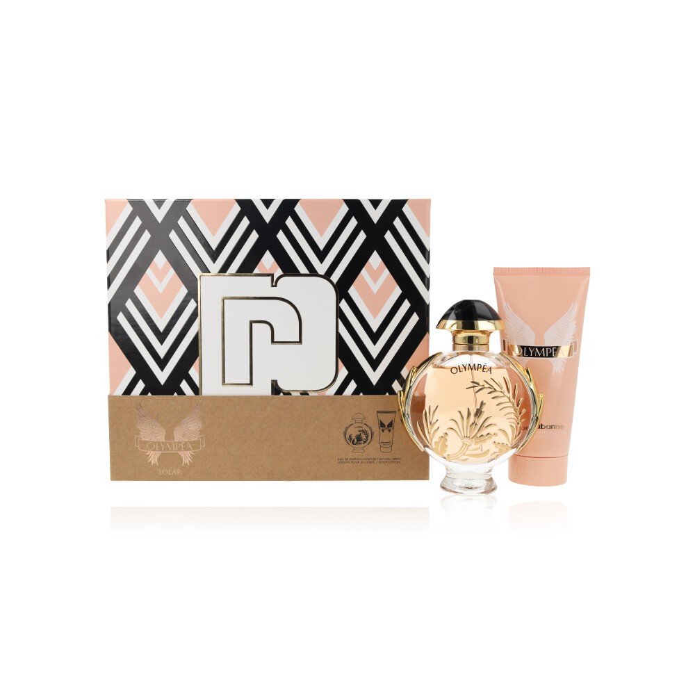 Paco Rabanne Olympea Solar Giftset EDP Spray + Body Lotion - For HER - Free P&P
