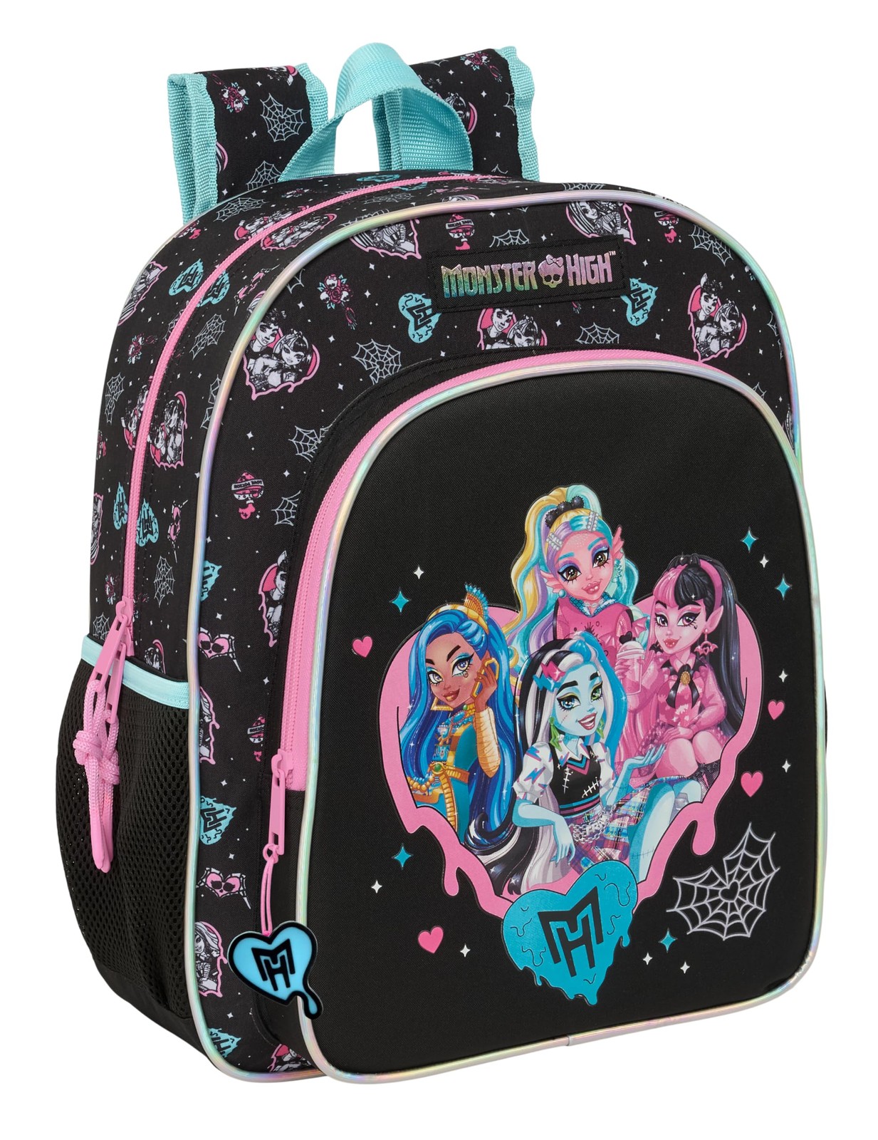 MONSTER HIGH – Children's School Backpack, Adaptable to Trolley, Ideal for Schoo