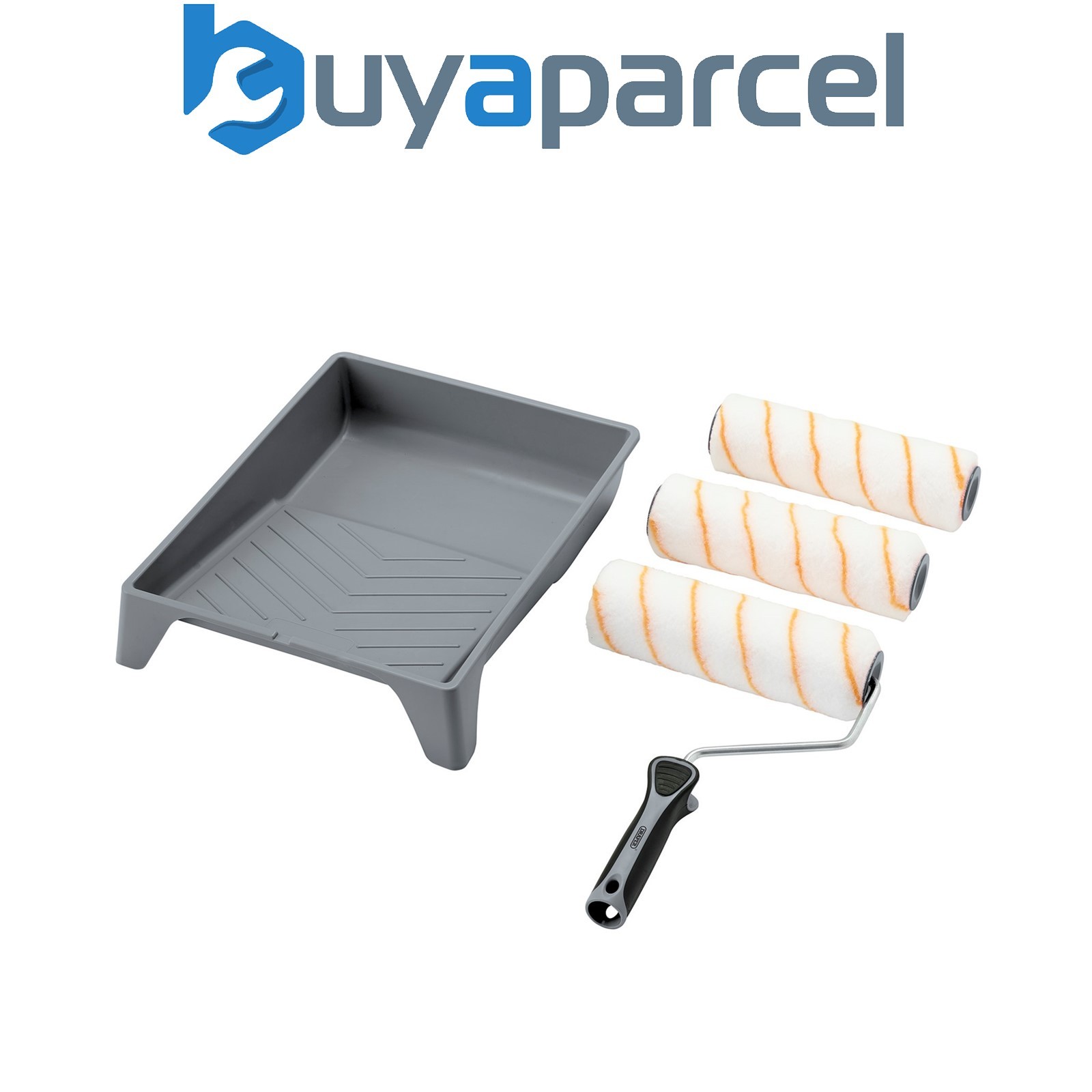 Draper 20945 Medium Pile Polyester Paint Roller Set with Soft Grip (5 Piece)