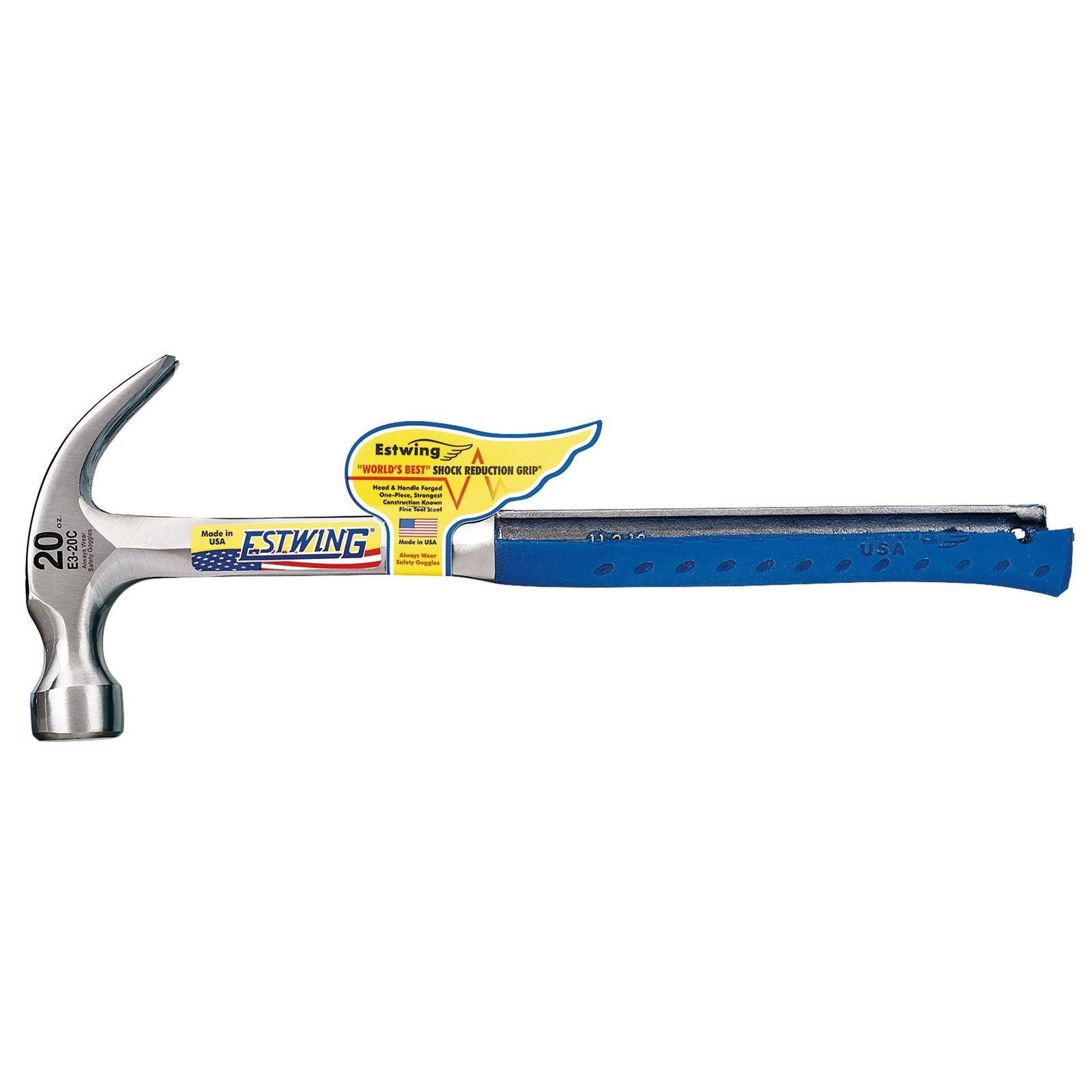 Estwing E3-20C Curved Claw Hammer (International) 20Oz/560G - 23538