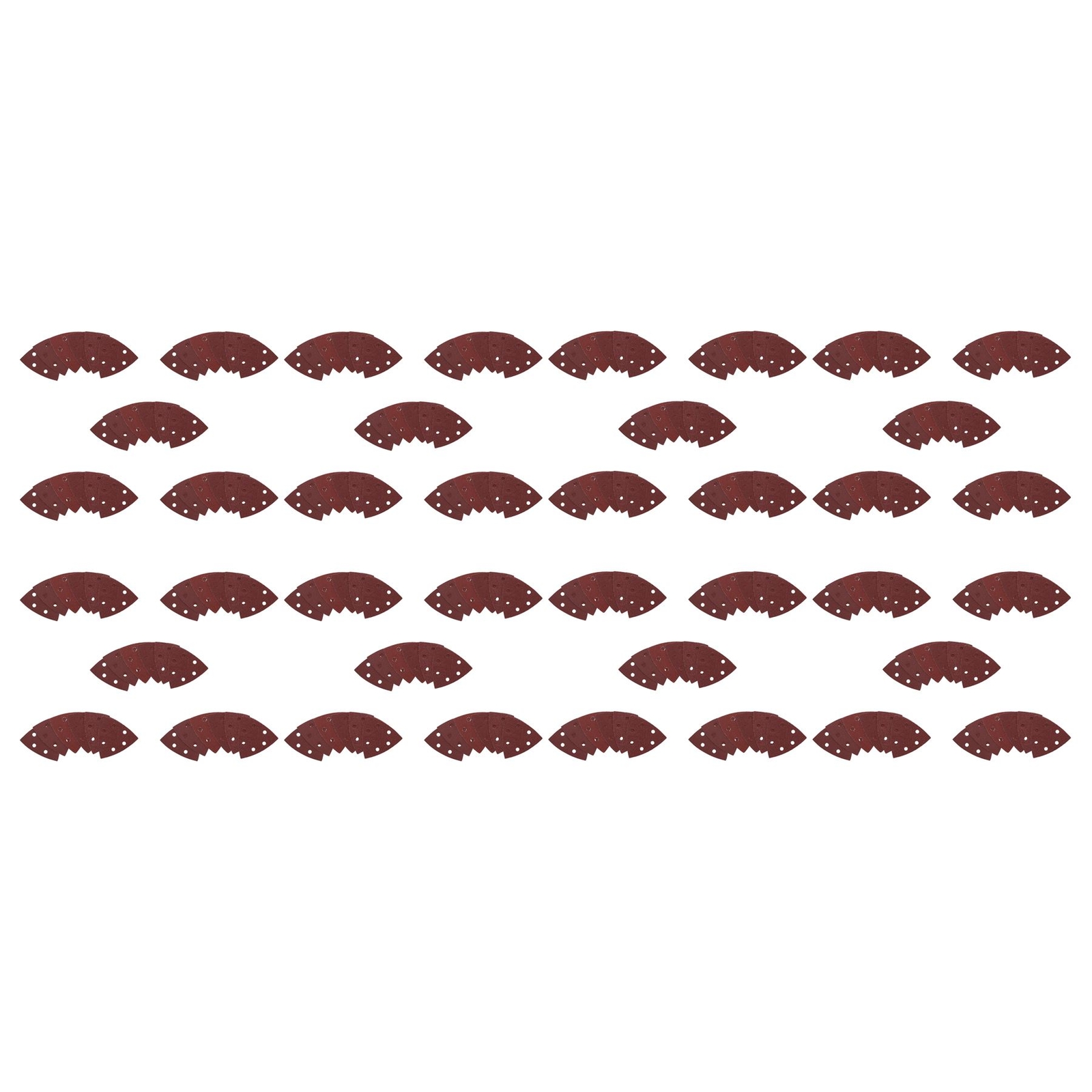 Hook And Loop Delta Sanding Pads Discs 93mm Triangular Mixed Grit 240 Pack