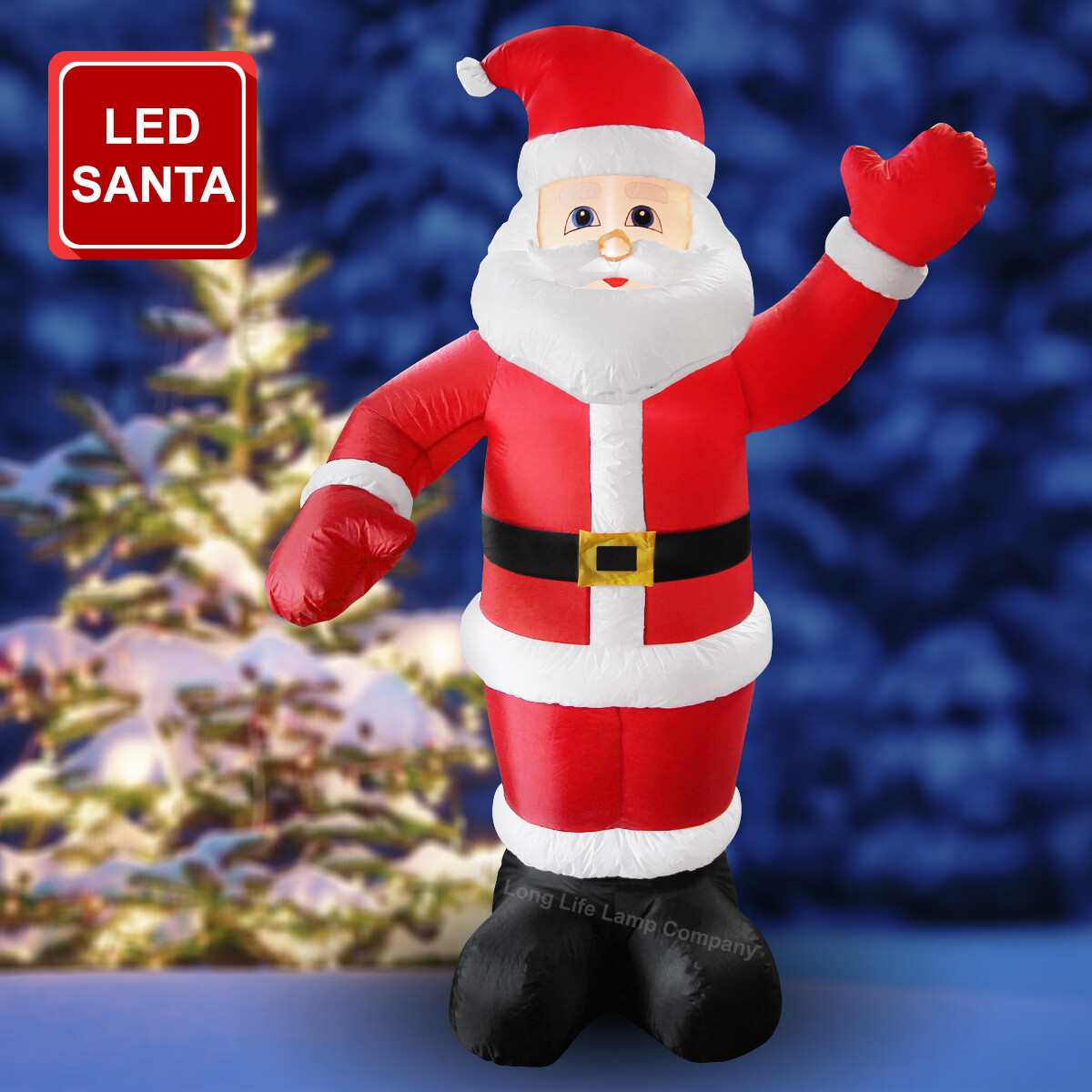 6FT LED Standing Santa Christmas Outdoor Inflatable Figure Celebration Party