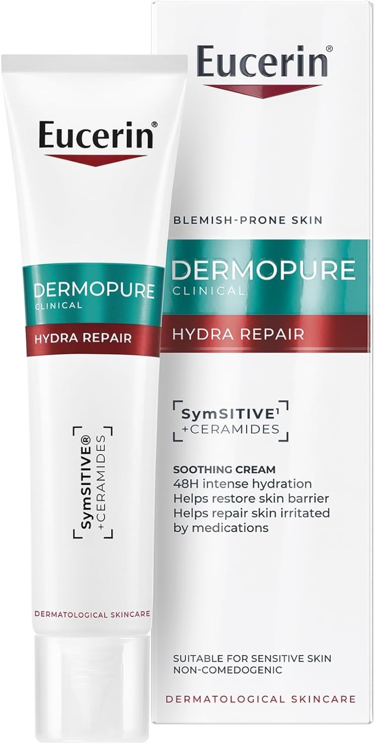 Eucerin Dermopure Clinical Hydra Repair Fluid 40ml, Moisturising Repair Cream w