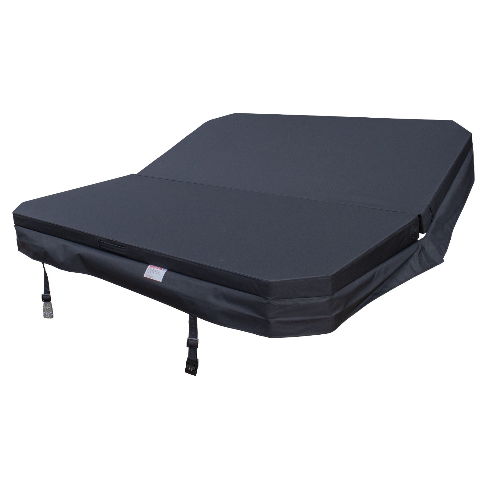 Happy Hot Tubs Replacement Tub Cover Compatible with Wellis Malaga Lid Top Black