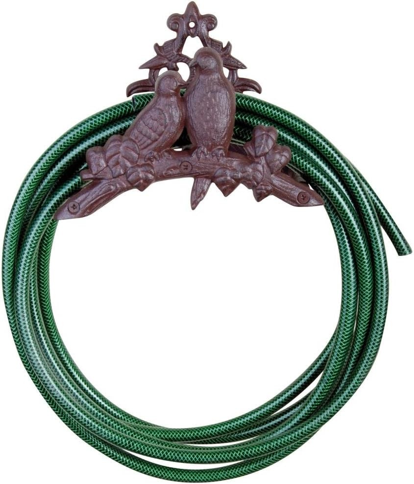 Fallen Fruits BR14 Bird Silhouette Hose Holder, Brown
