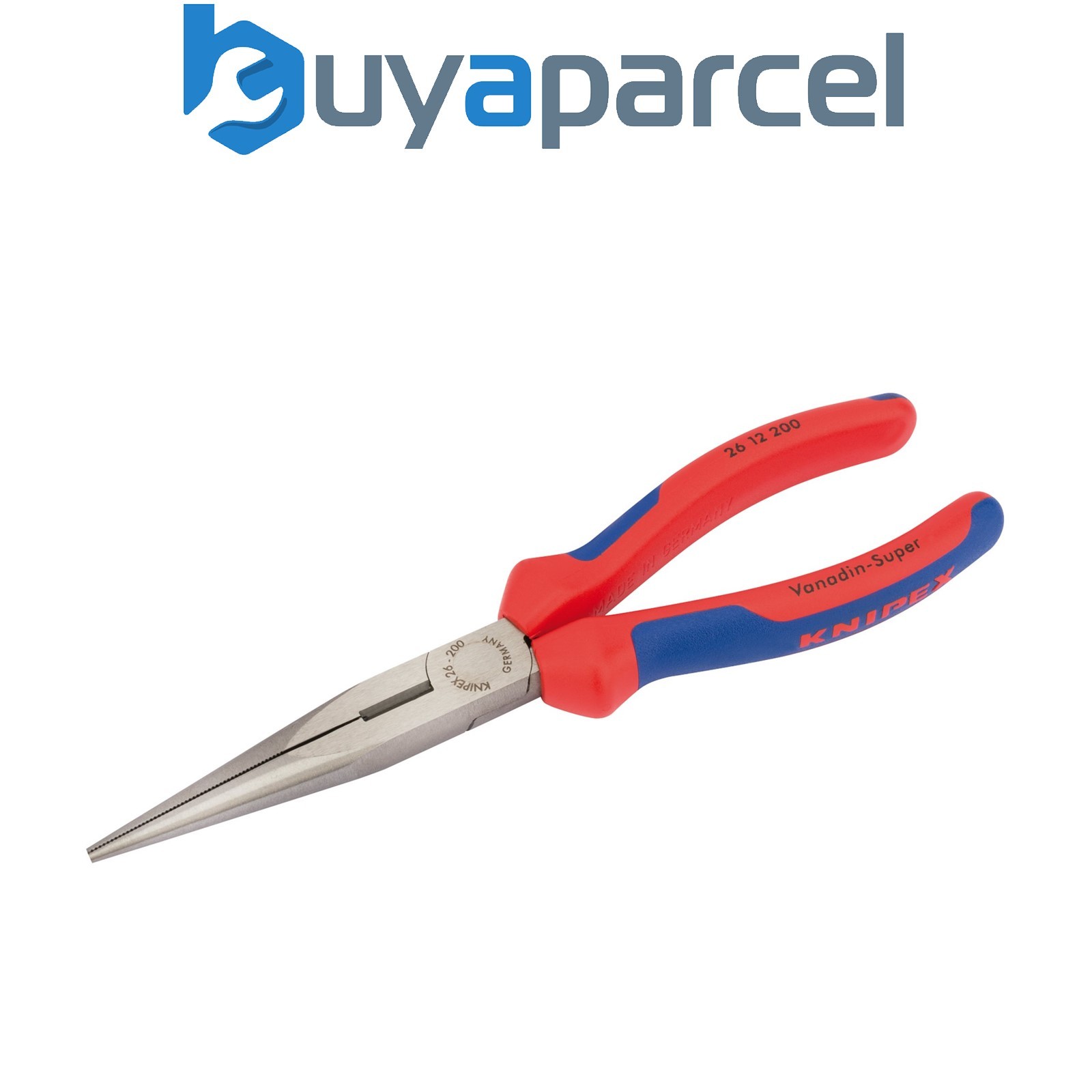 Draper 55580 KNIPEX 26 12 200 SBE Long Nose Pliers with Heavy Duty Handles, 200m