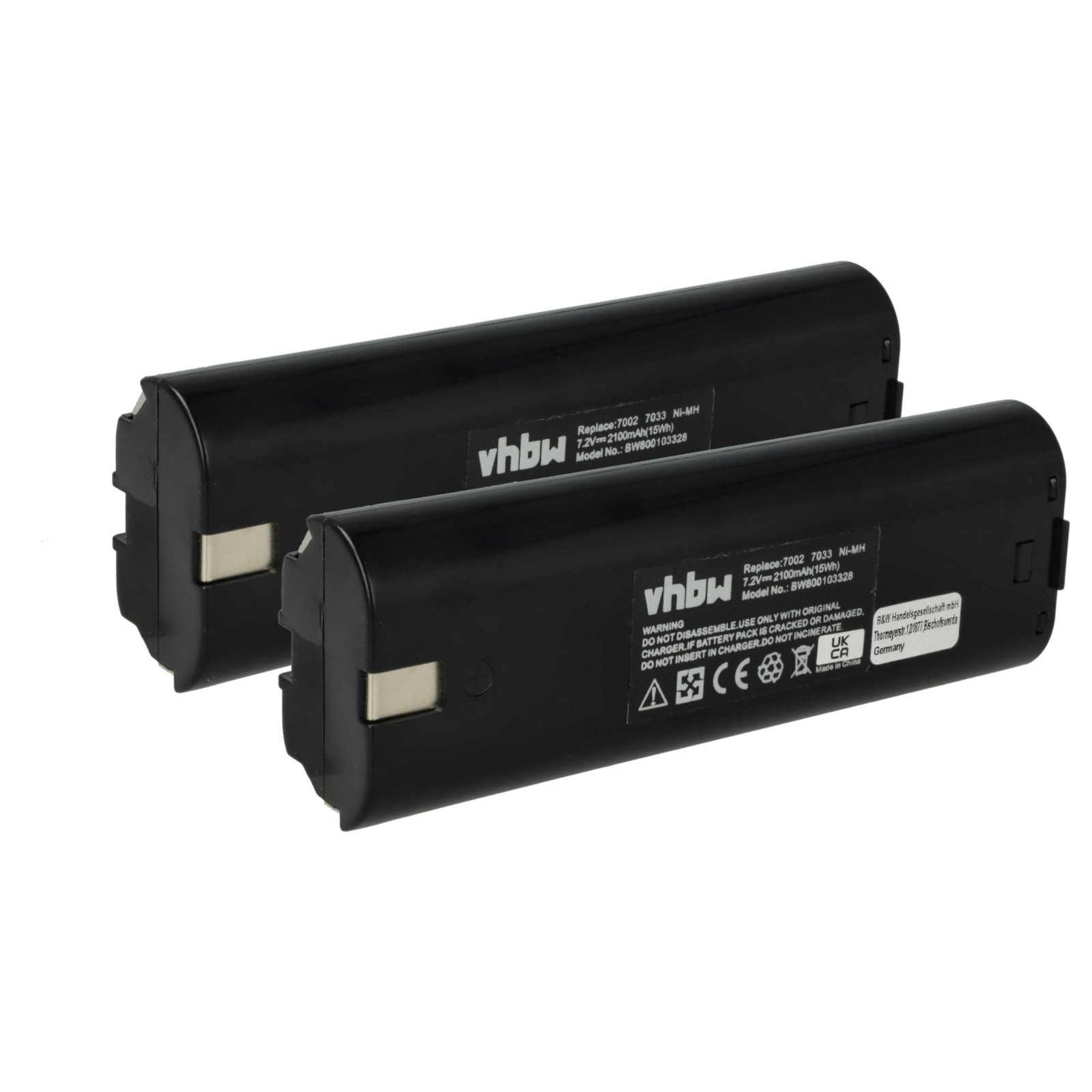 2x Battery for Makita 6071DW 6071DWK 6022DW 6072DW 6072D 6072DL 2.1Ah 7.2V