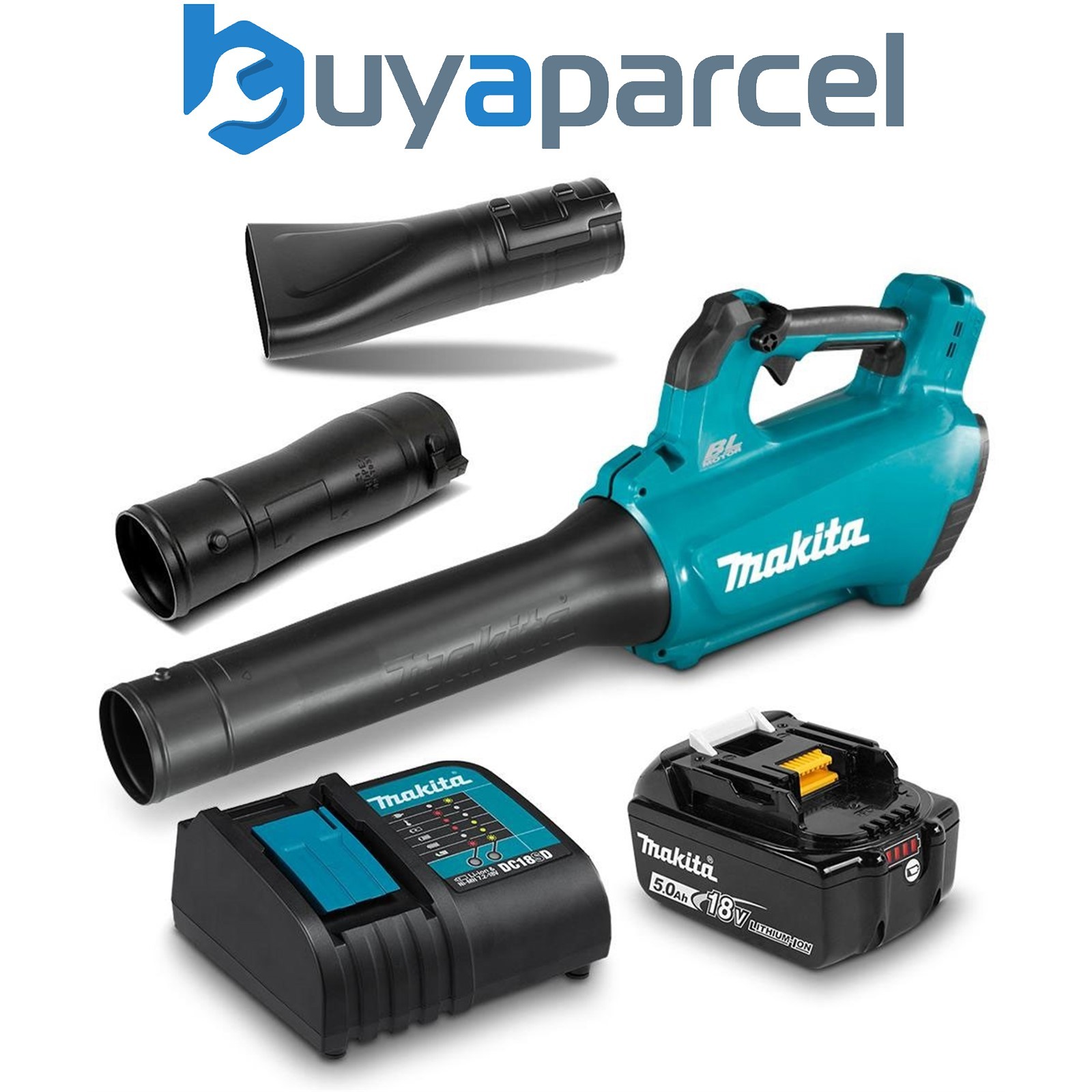 Makita DUB184 LXT 18v Lithium Cordless Brushless Leaf Blower + 5.0Ah Battery
