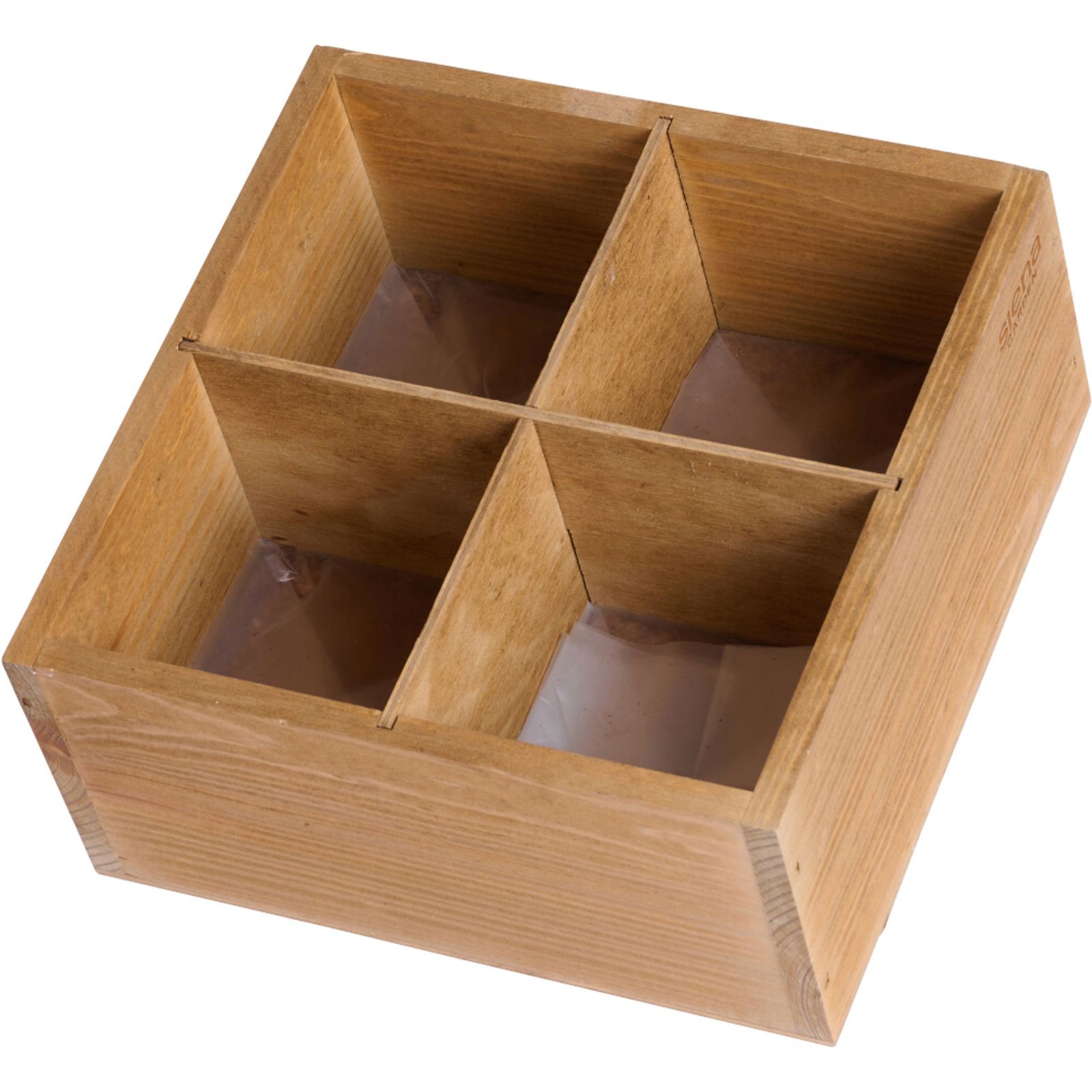 Seedling & Herb Plant Cubes Plant Container Cube 4 X 1 L – Wood With Quellerde