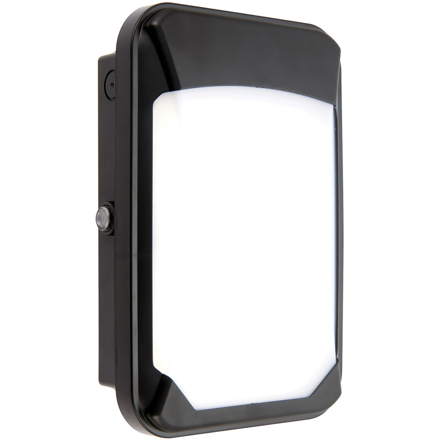 Outdoor IP65 Commercial Bulkhead Wall Light - Cool White LED - Photocell Sensor