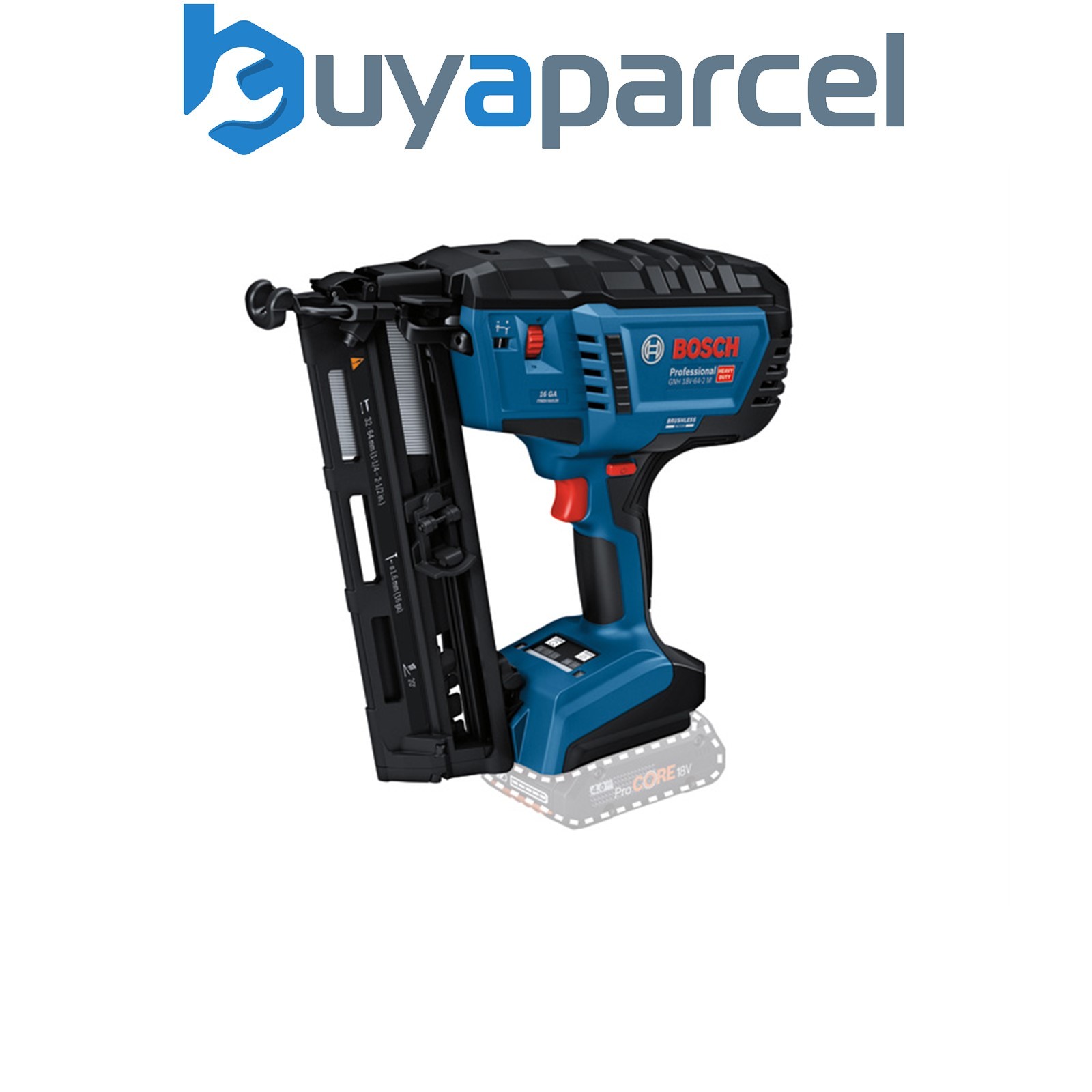 Bosch PRO Cordless Wood Nailer GNH 18V-64-2 M Carton box 0601482000