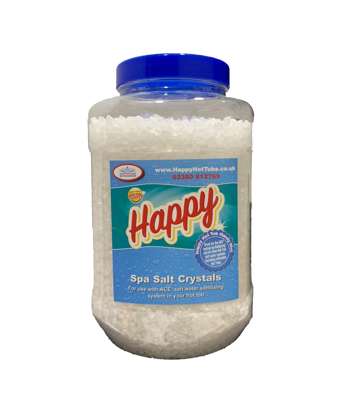 Happy Hot Tub Spa Salt Crystals 5kg for Hot Spring ACE System Freshwater Tubs