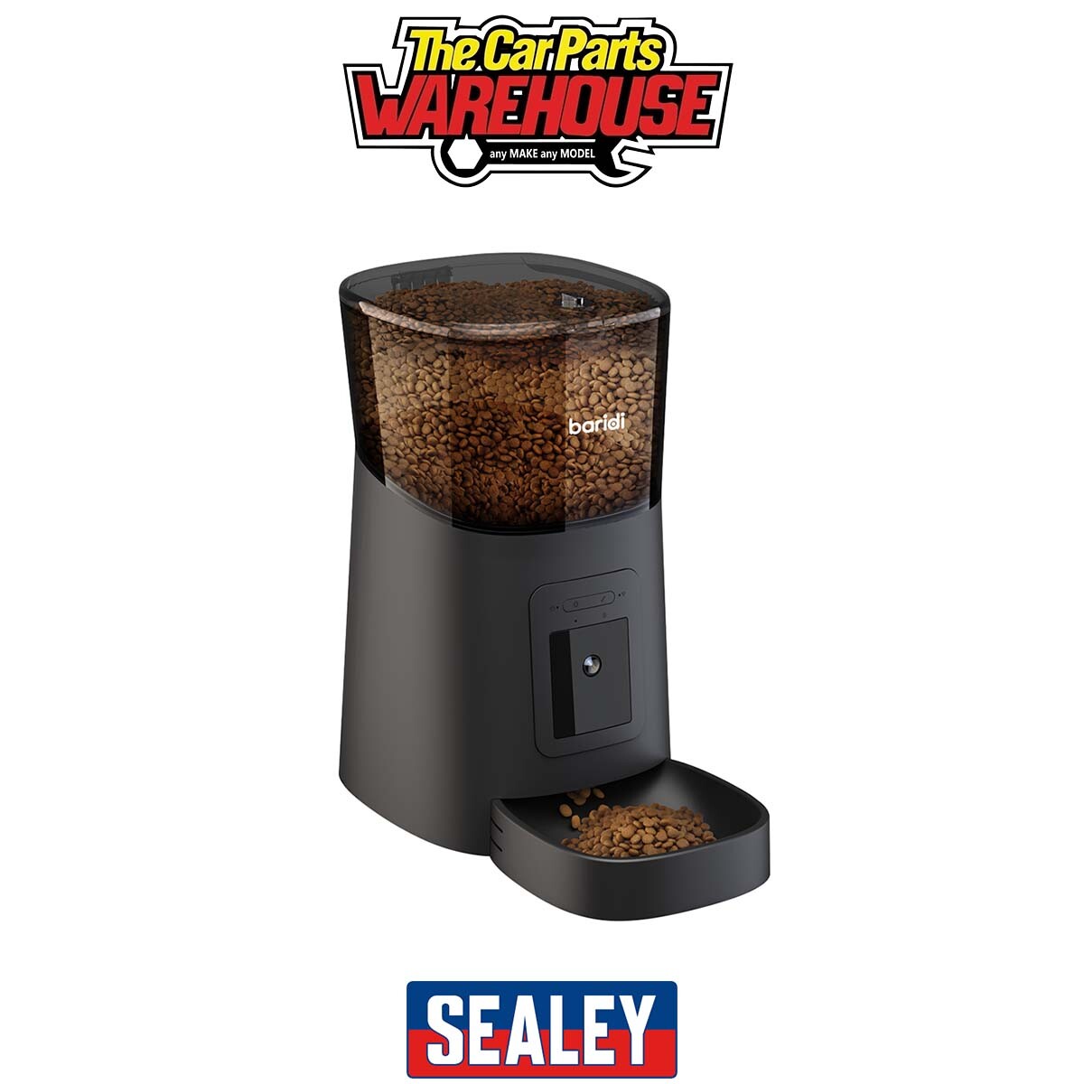 Sealey DH231 Baridi Automatic Pet/Cat/Dog Feeder with Camera 6L Capacity