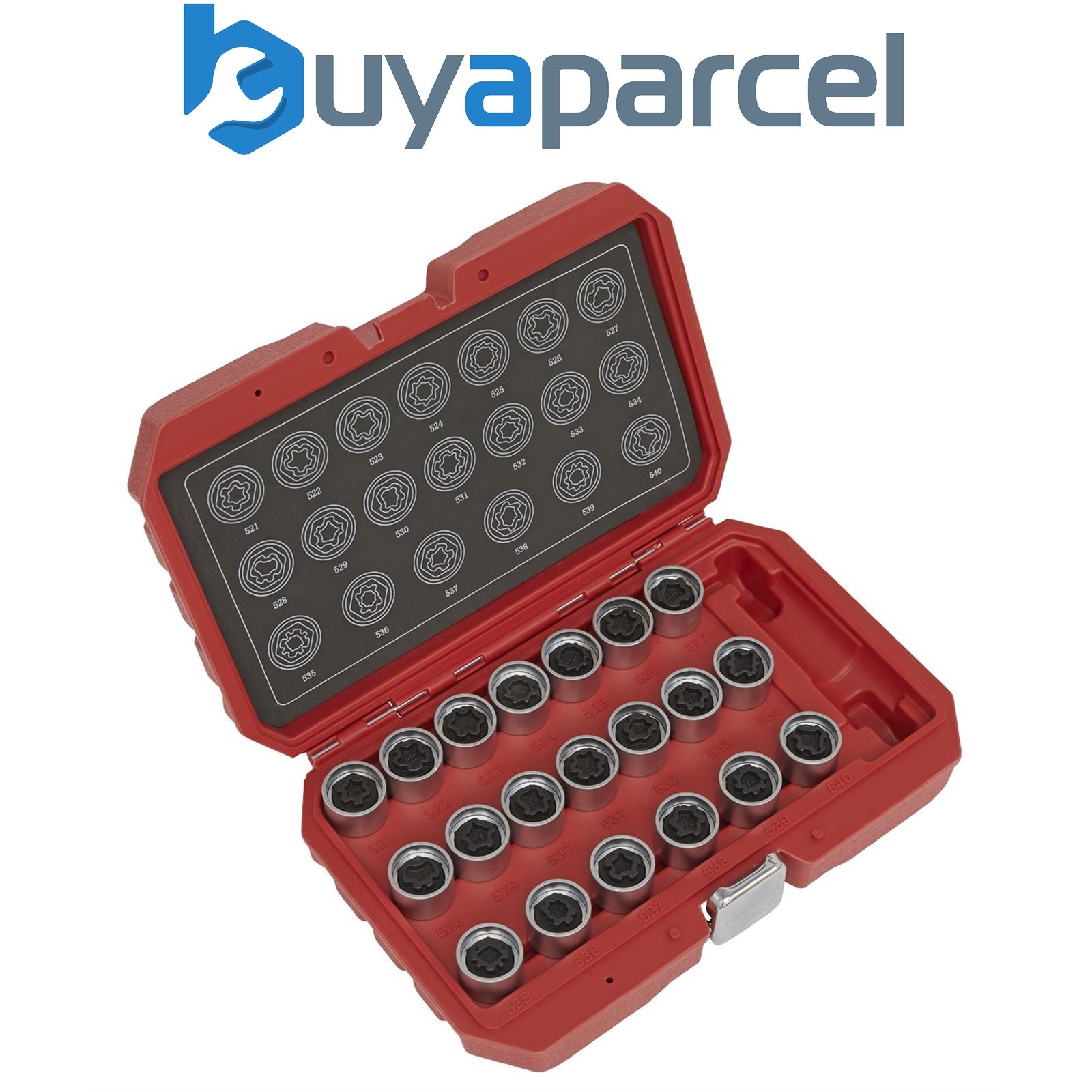 Sealey SX219 Locking Wheel Nut Key Set for VAG 20pc