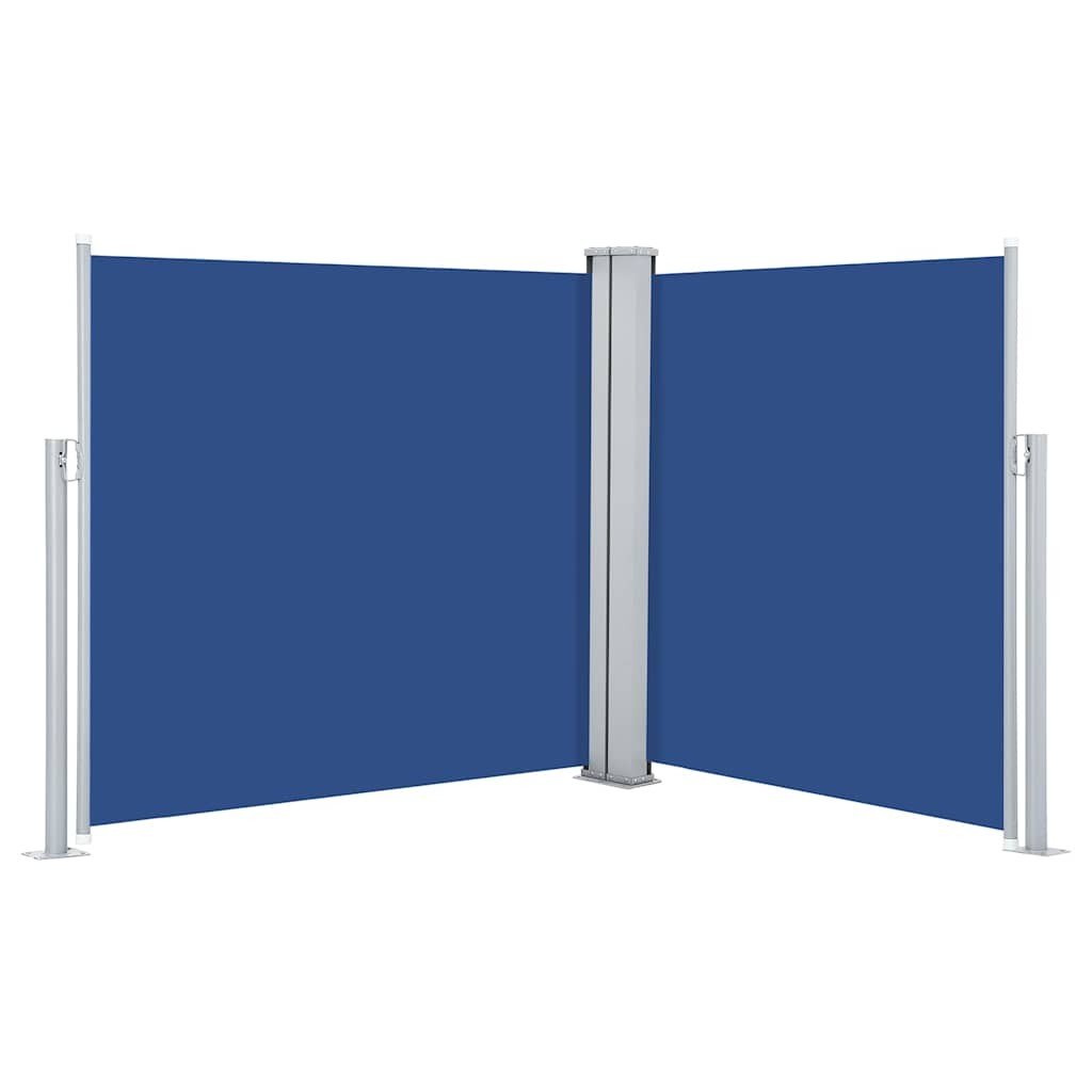 Retractable Side Awning Blue 100x600cm Garden Screen Sunshade Shelter vidaXL