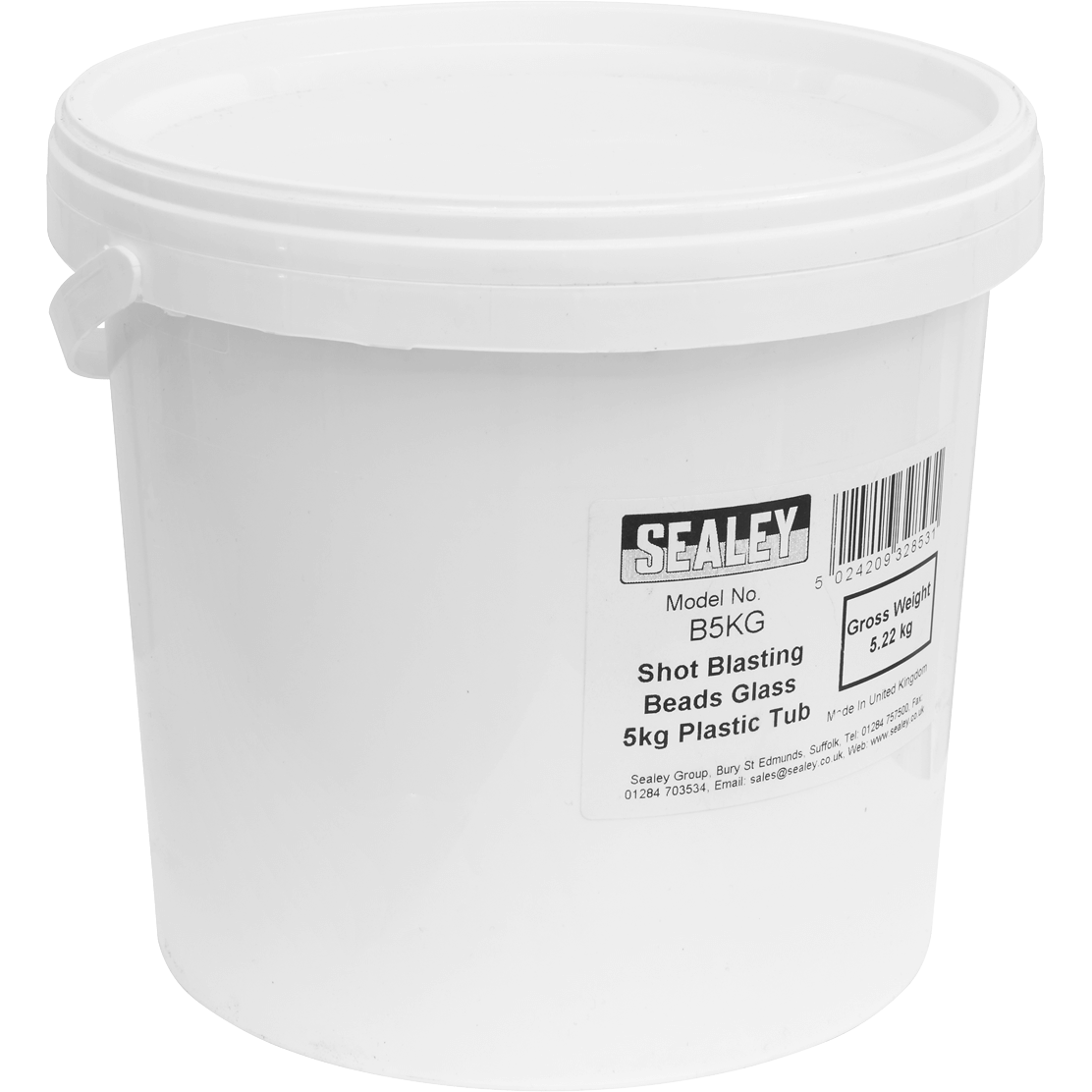 Sealey Glass Shot Blasting Beads 5kg