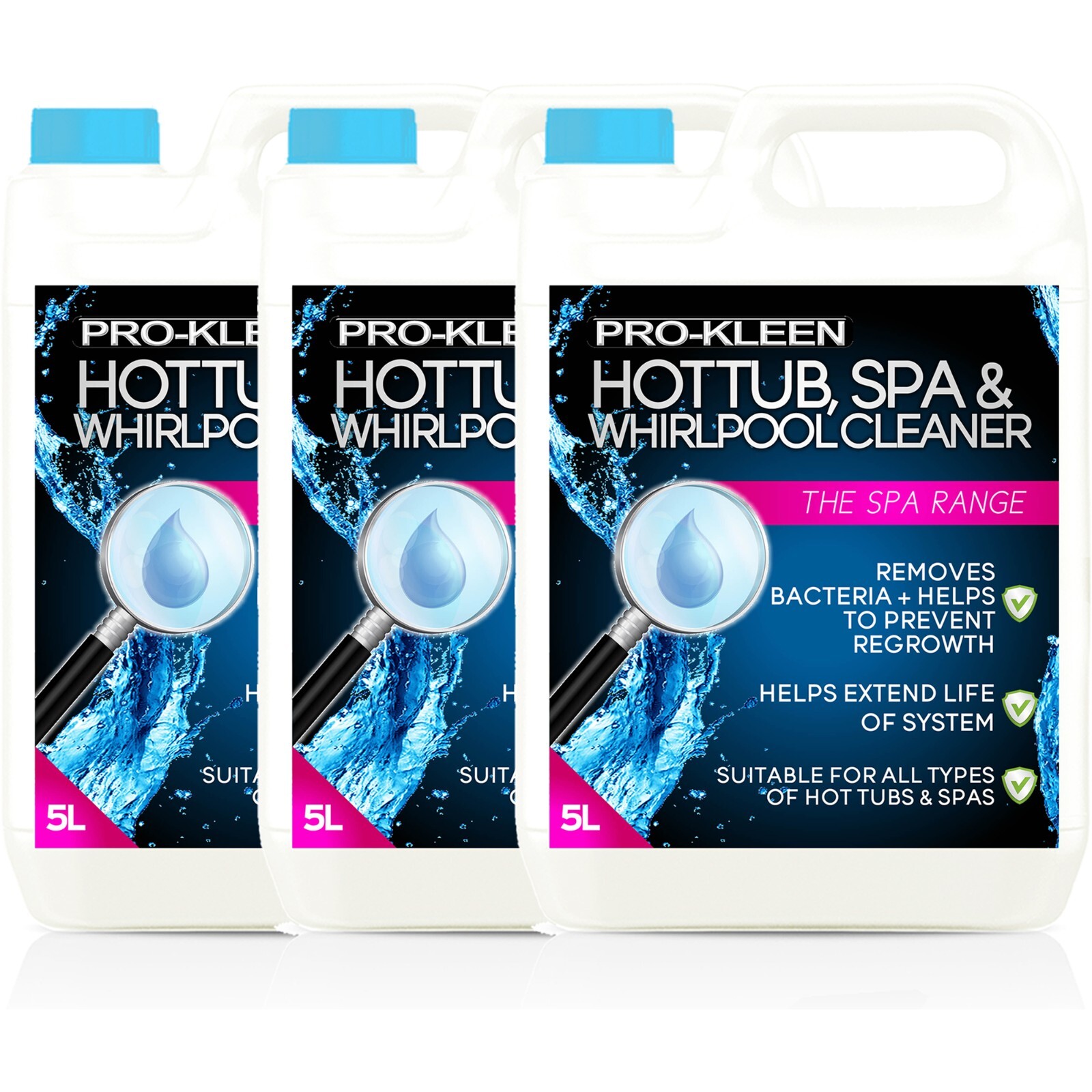 ProKleen Spa Hot Tub Whirlpool Bath Pool Cleaner Hygienic Chemicals Biofilm 15L