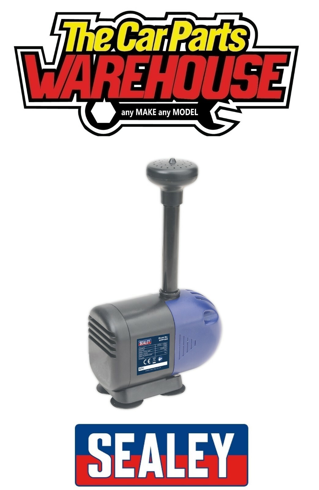 Sealey WPP1100 Submersible Pond Pump 1100ltr/hr 230V