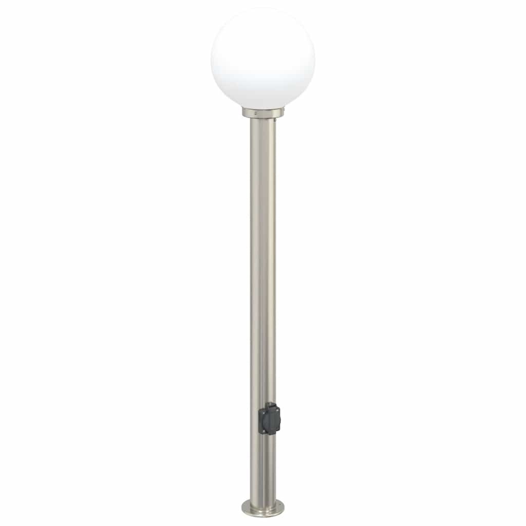 Bollard Light 120 cm Stainless Steel with Outlet Outdoor Garden vidaXL