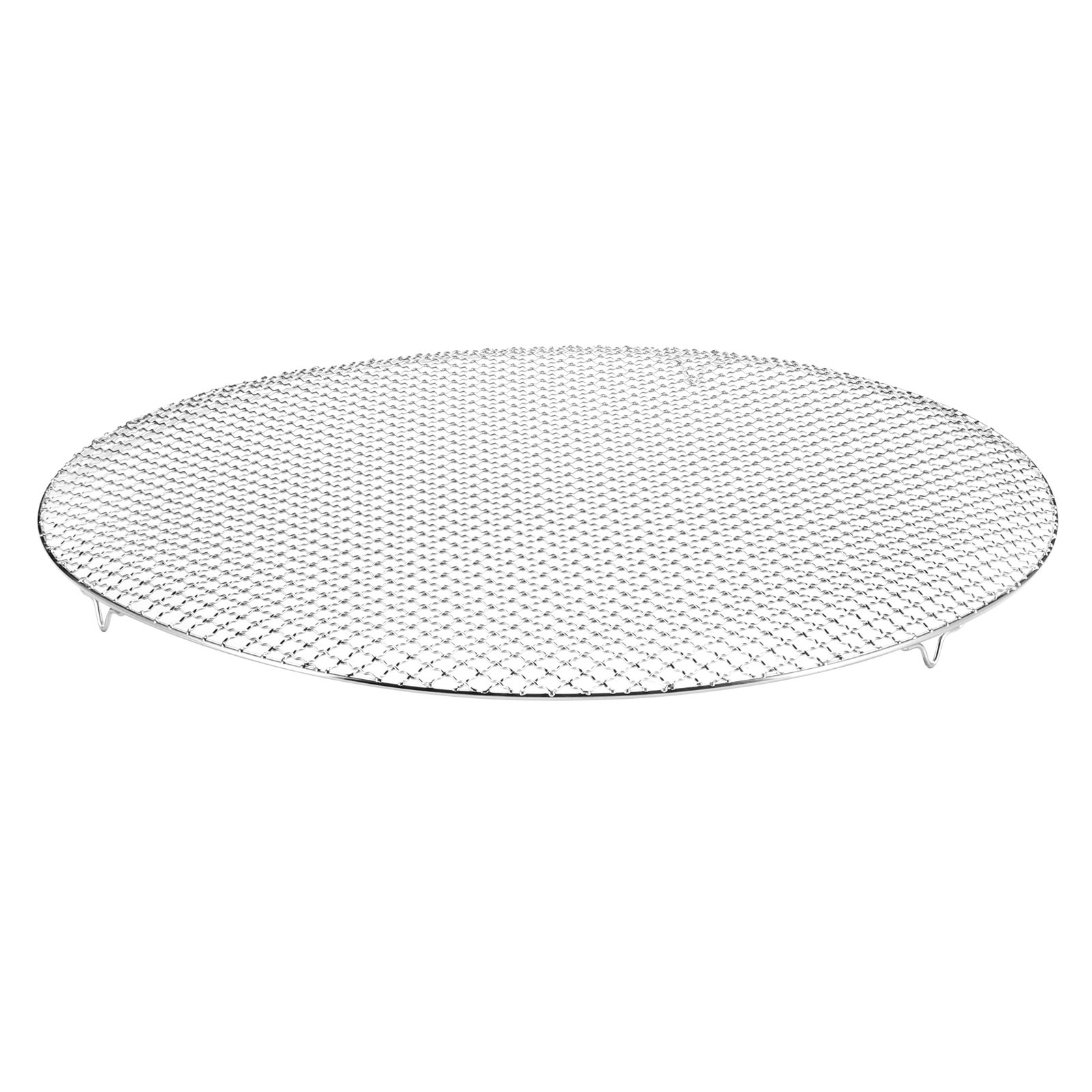 Round Cooking Rack 23.6" 201 Stainless Steel Barbecue Grill with 20mm Legs