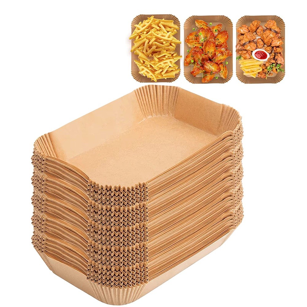 400Pcs Air Fryer for DZ201/DZ401 Nonstick Rectangle Air Fryer Baking 9105