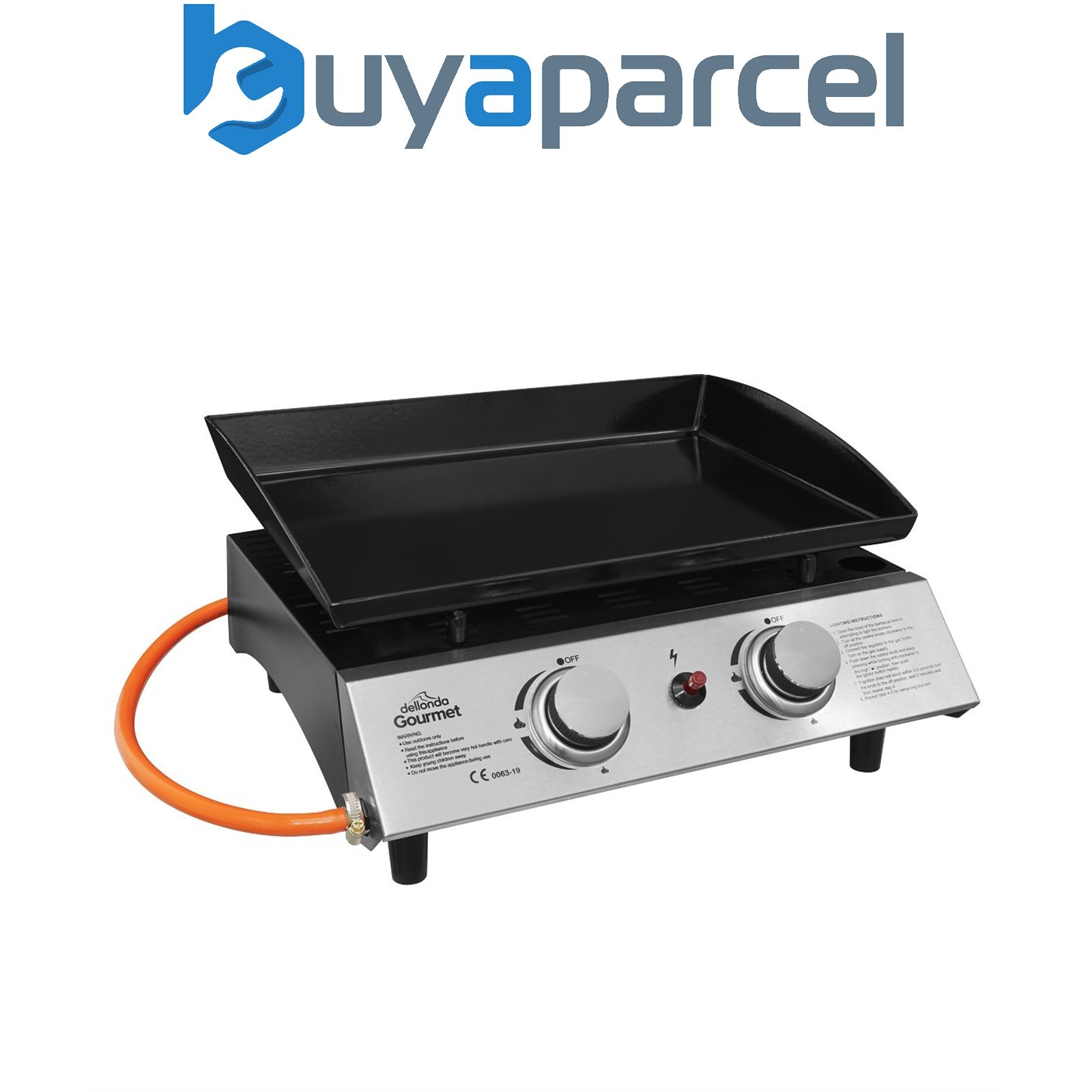 Sealey DG21 Dellonda 2 Burner Portable Gas Plancha