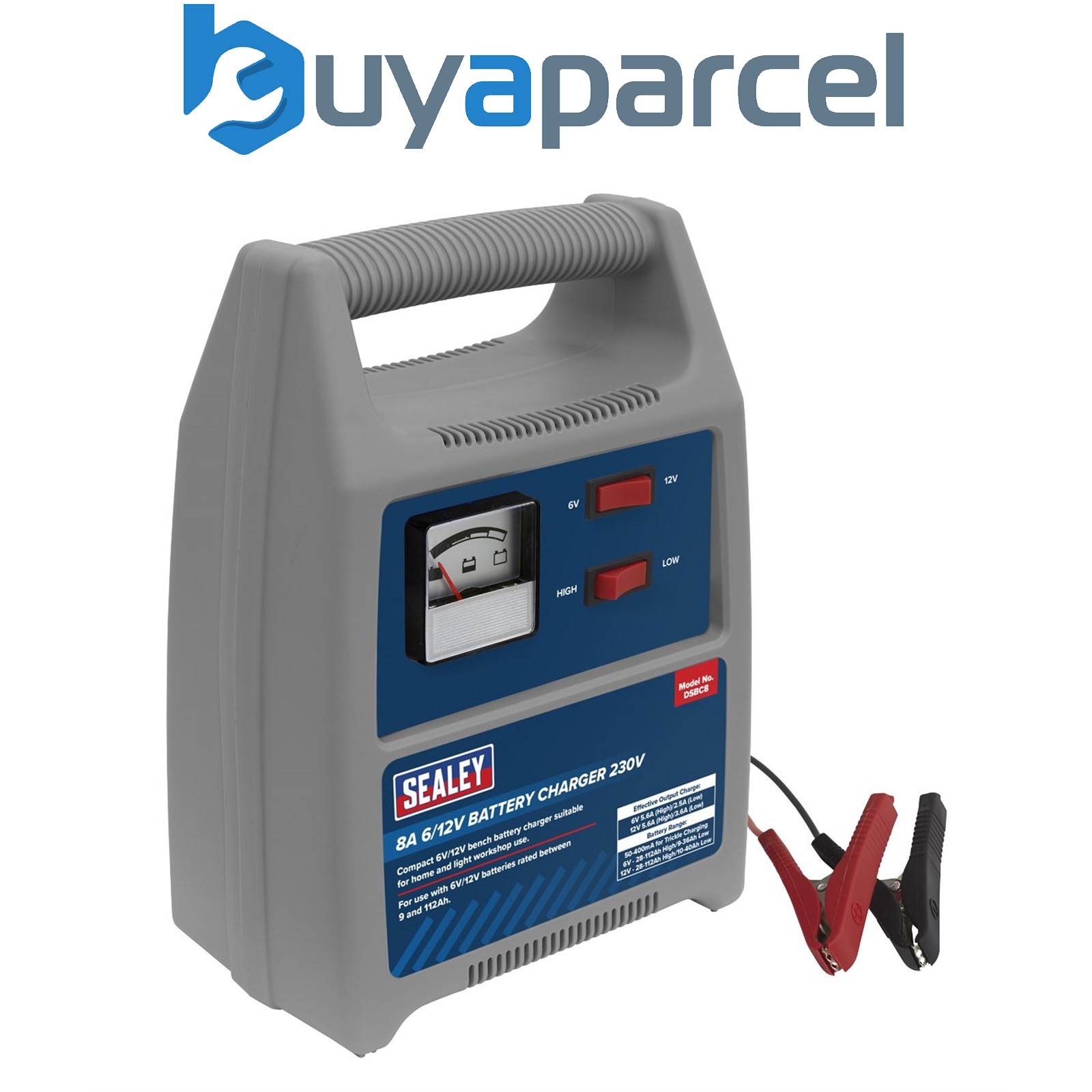 Sealey DSBC8 6/12V Battery Charger 8A 230V