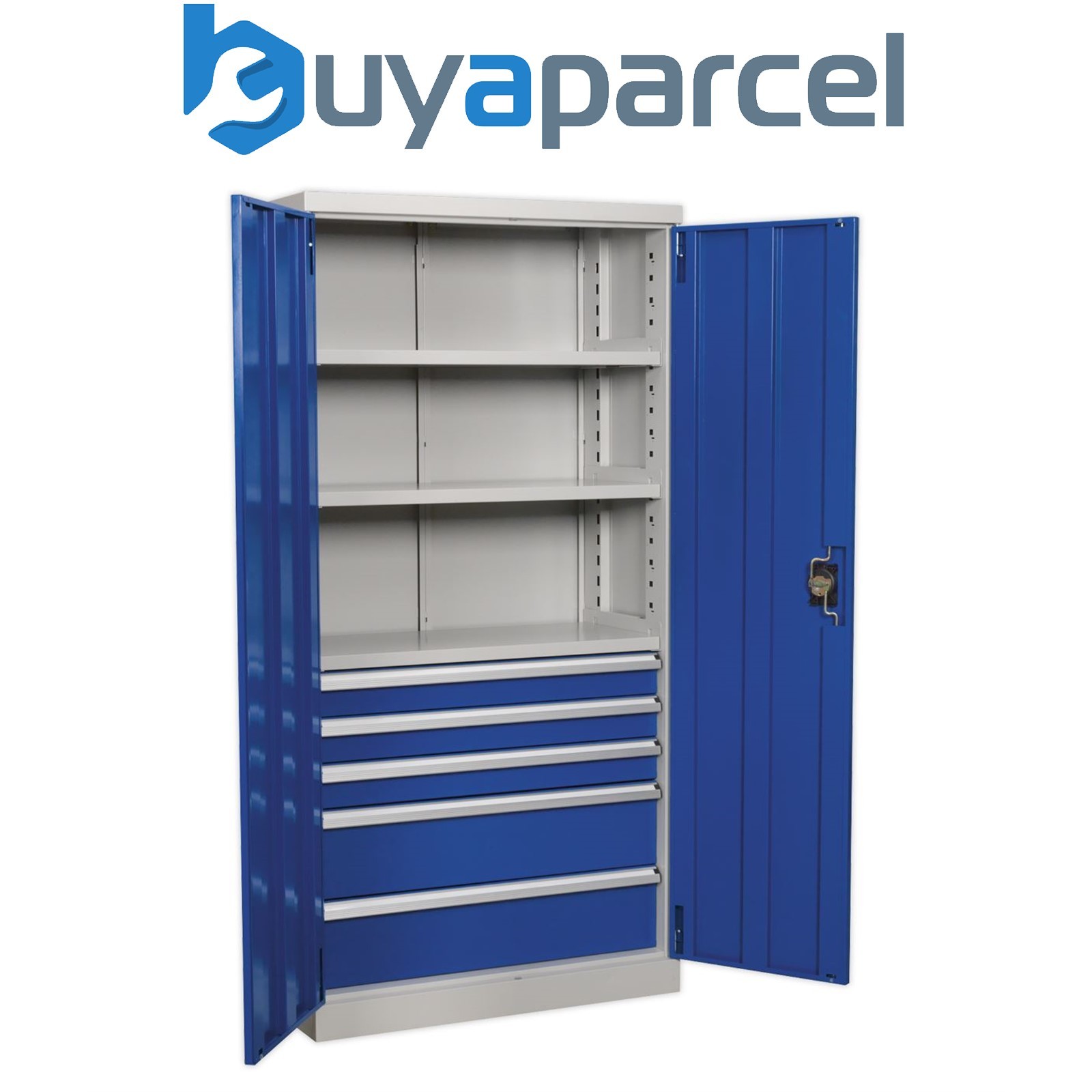 Sealey APICCOMBO5 Premier Industrial&trade; Cabinet with 5 Drawers & 3 Shelves 1
