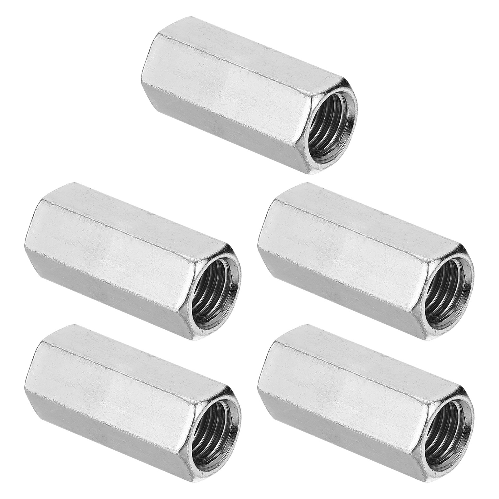3/4"-10 UNC Hex Coupling Nuts 5Pcs 2.24" Long Fully Threaded Rod Coupling Nut