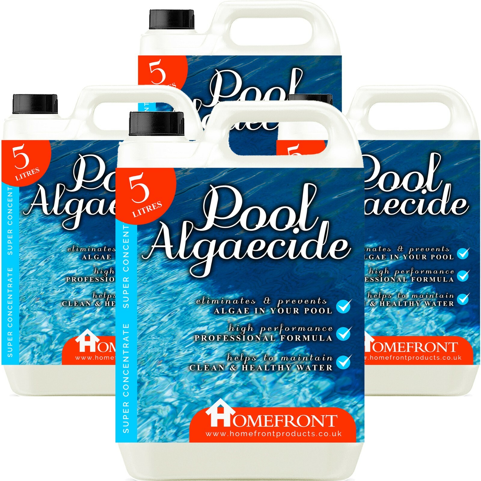 Homefront Algae Remover Hot Tub Spa Pool Algaecide Cleaner Prevents Growth 20L