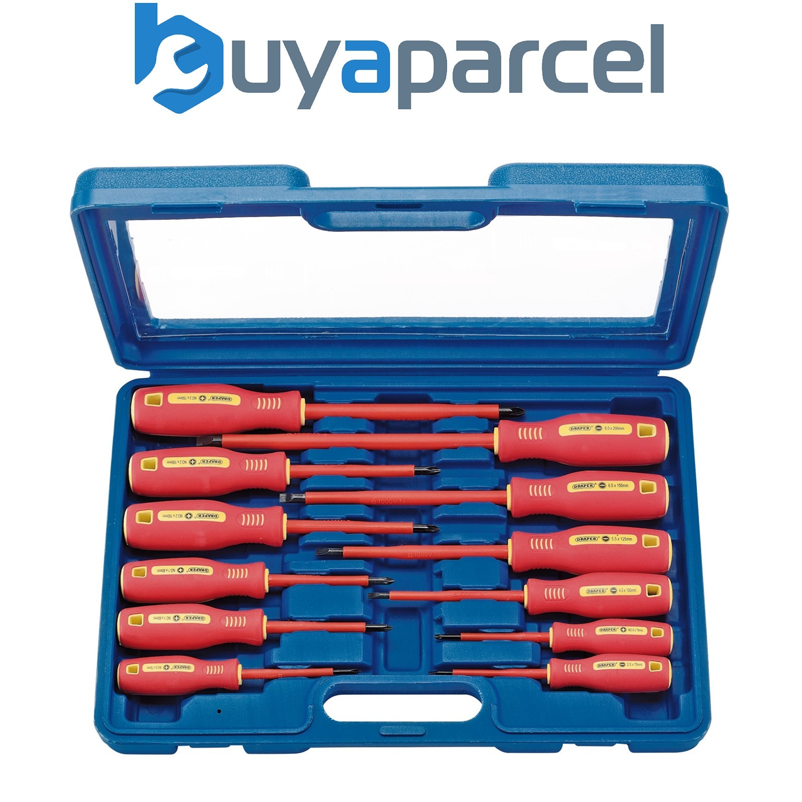 Draper 46541 Fully Insulated Screwdriver Set (12 Piece)