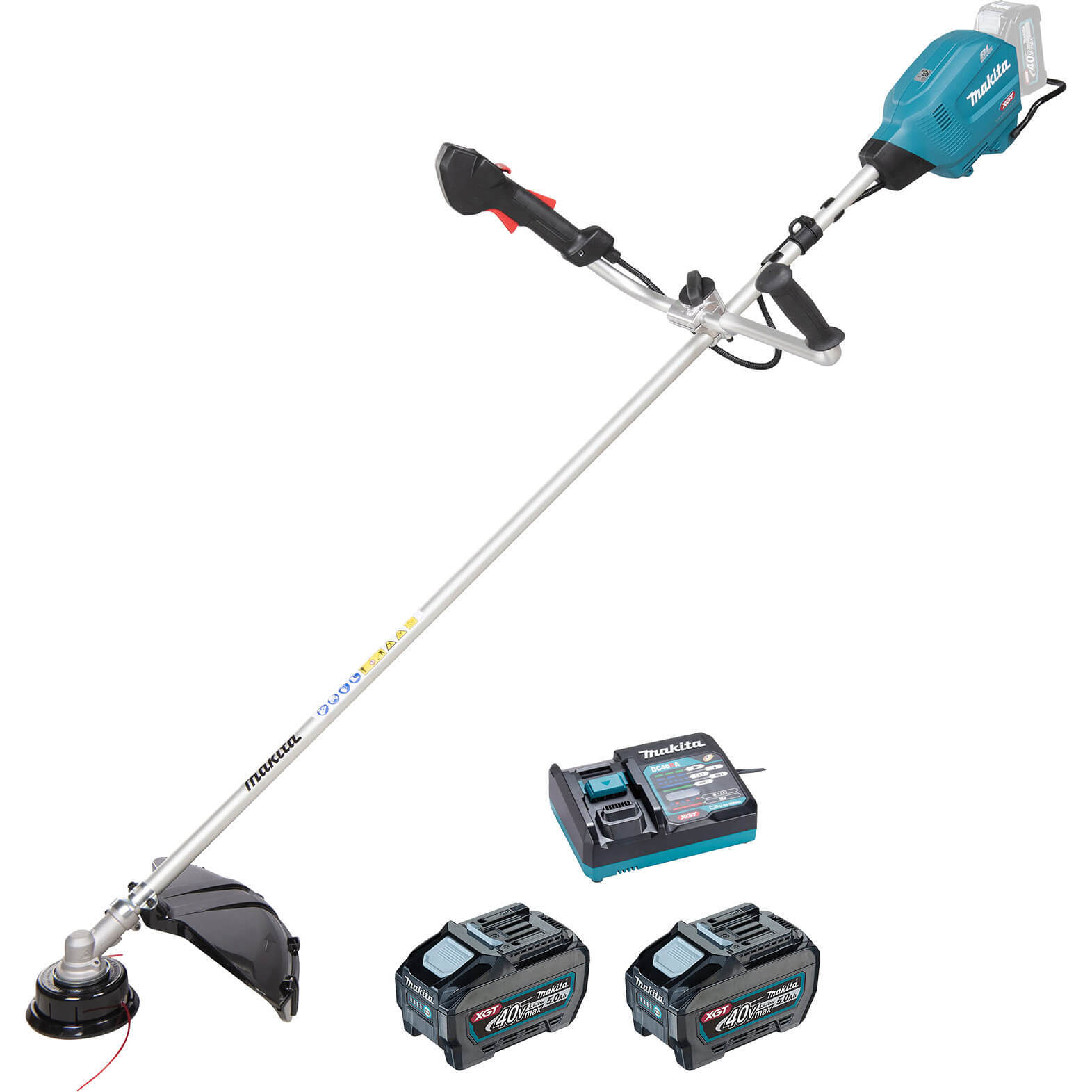 Makita UR013G 40v Max XGT Cordless Brushless Brush Cutter 450mm 2 x 5ah Li-ion