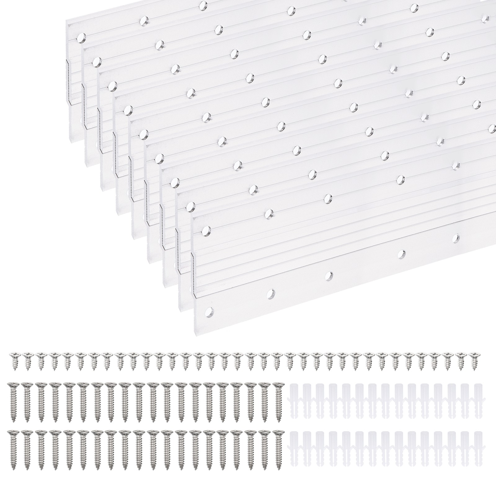 French Cleat Picture Hanger 40 Inch, 1 Set Aluminum Z Clip Interlocking Kit