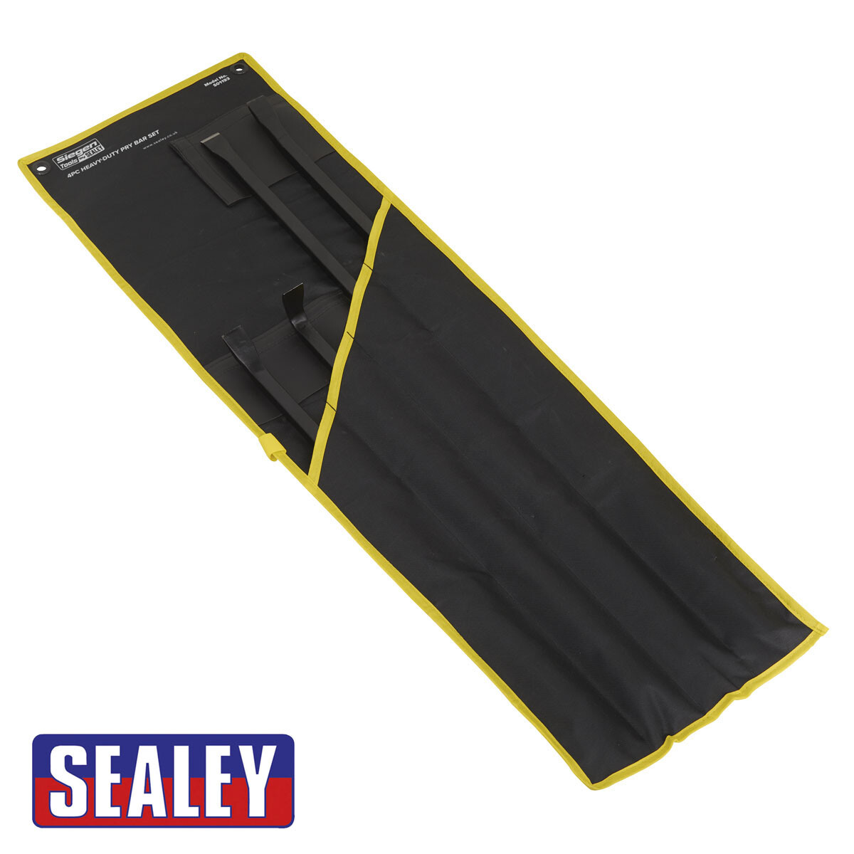 Sealey Pry Bar Set 4 Pieces Heavy-Duty Soft Grip Handle - S01193