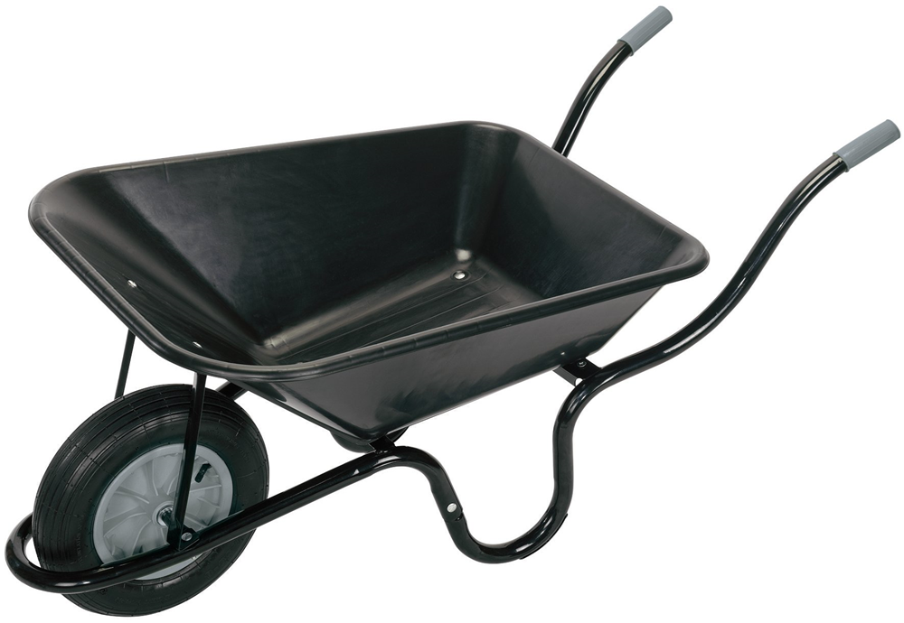 Draper PLASTIC WHEELBARROW 85L 17993 Heavy Duty Plastic Tray Wheelbarrow (85L)