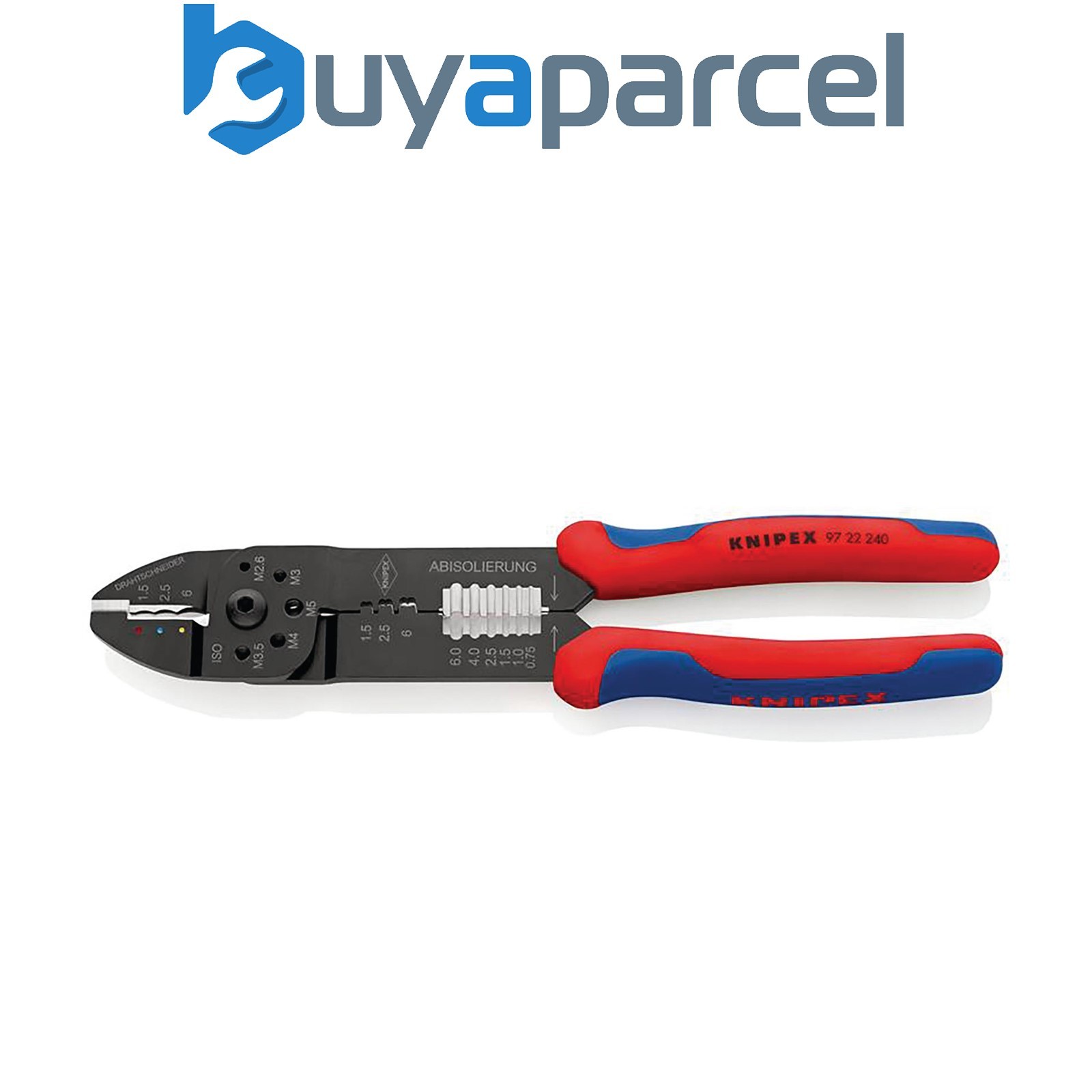Draper 26136 KNIPEX 97 22 240 SB Crimping Pliers with Multi-Component Grips, 240