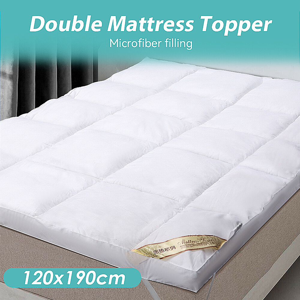 4" Mattress Topper Big Double 10cm Thick White 120x190cm Memory Foam Mattress