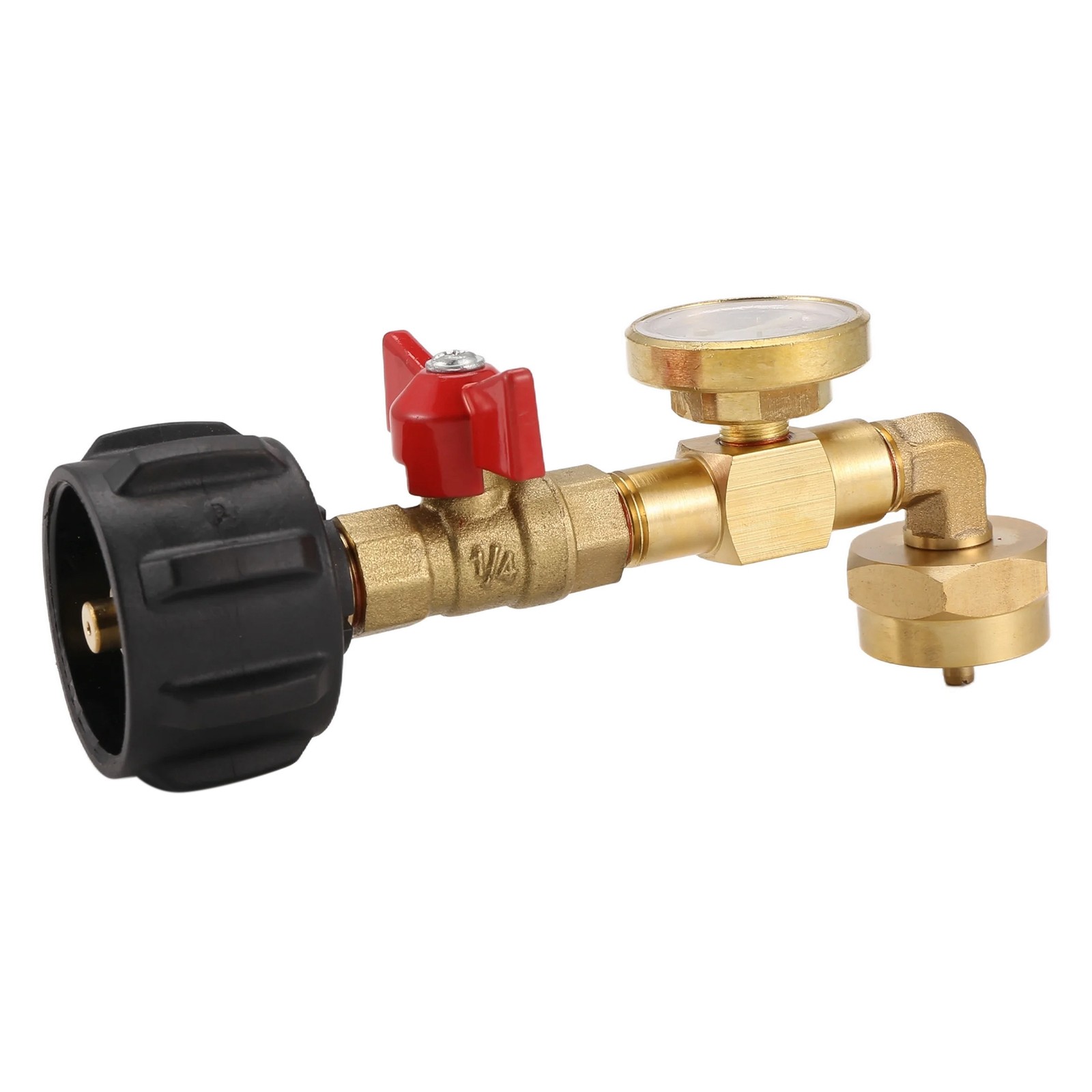 3X(Propane Adapter 1Lb to 20Lb, QCC1 Propane Refill Elbow Adapter with and1217