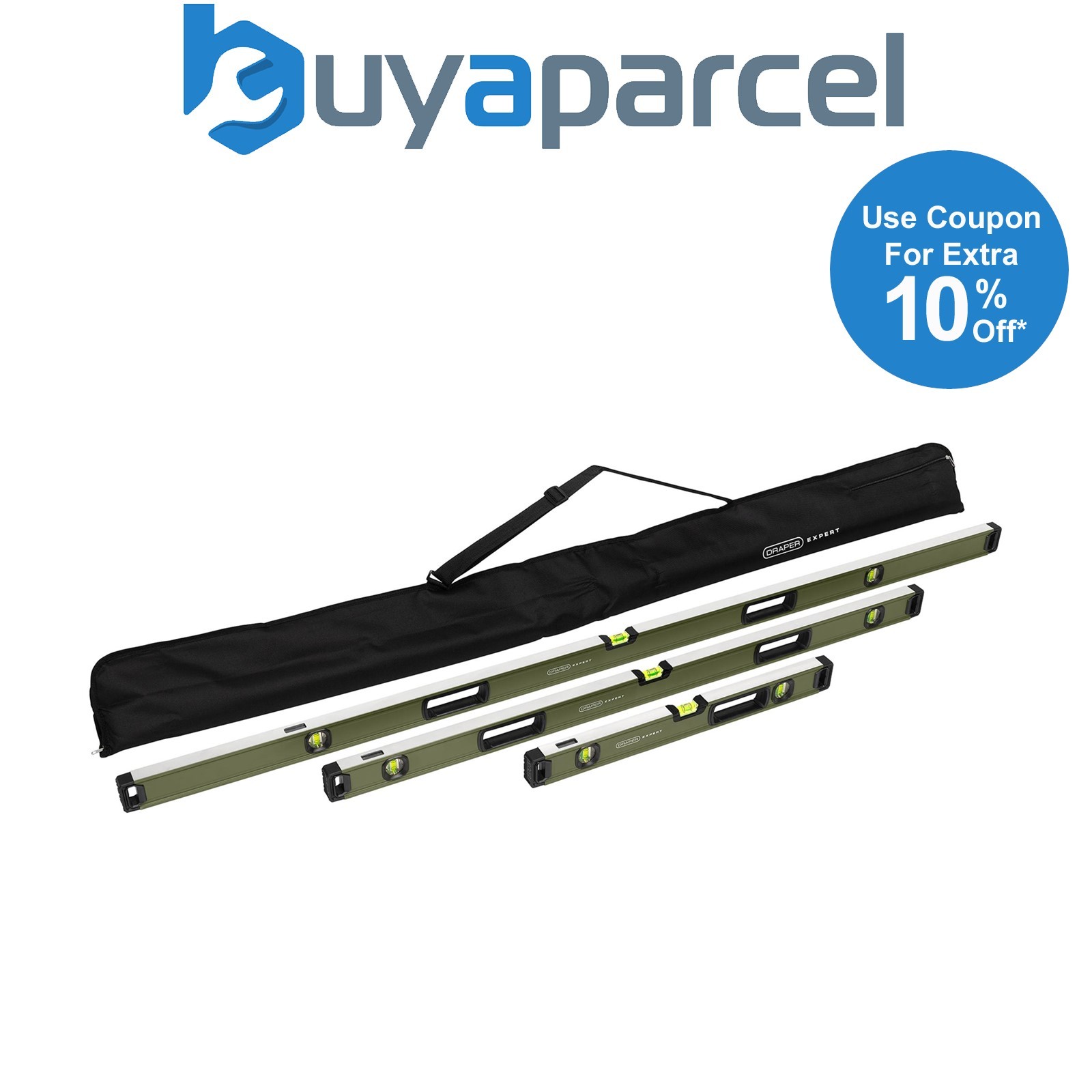Draper 29006 Draper Expert Box Spirit Level with Handle Set (3 Piece)